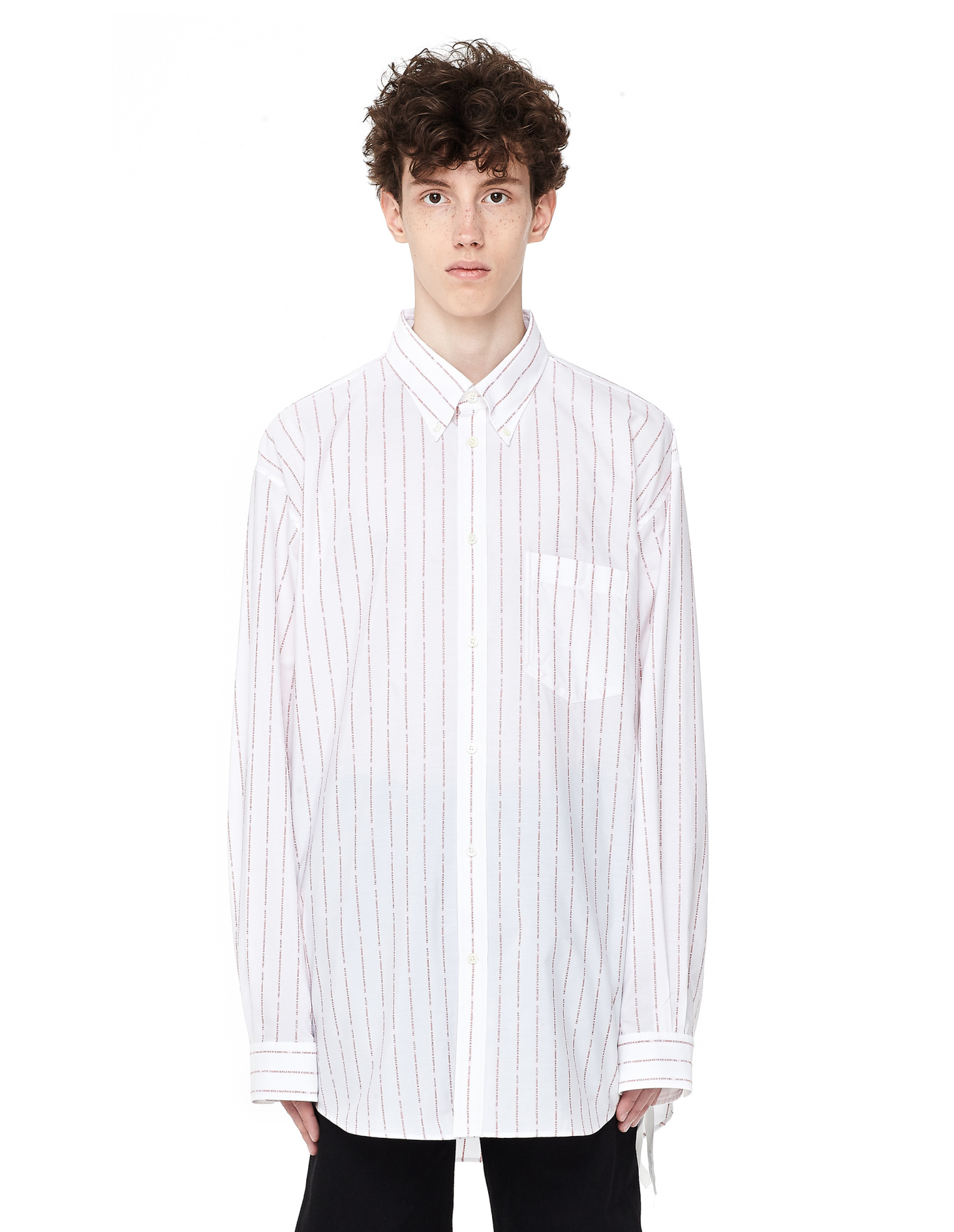 Balenciaga Рубашка с принтом Balenciaga.com