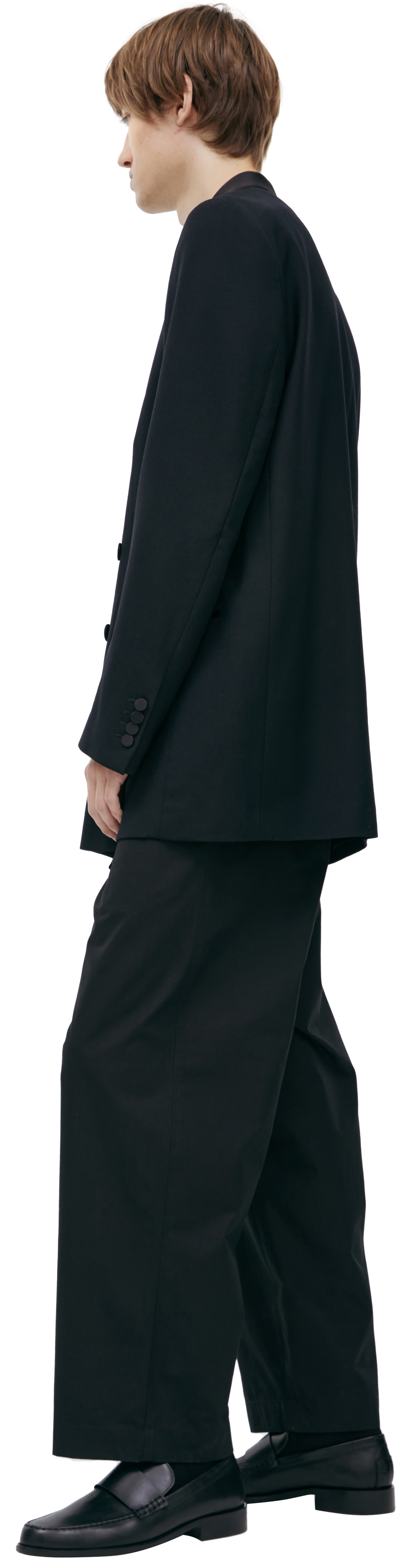 Dries Van Noten Черный пиджак с шелковым воротом