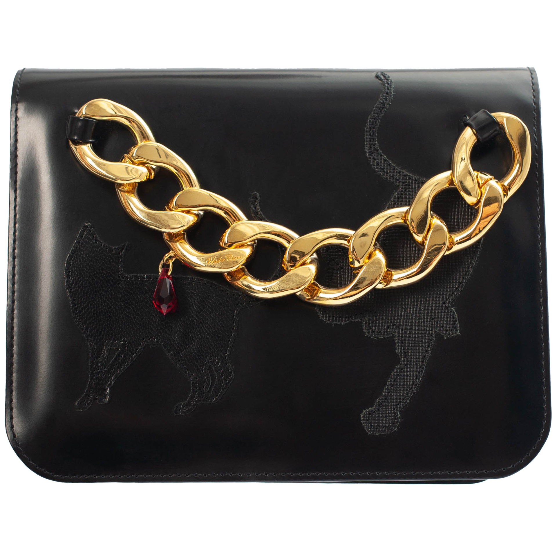 Undercover Кожаная сумка с аппликацией