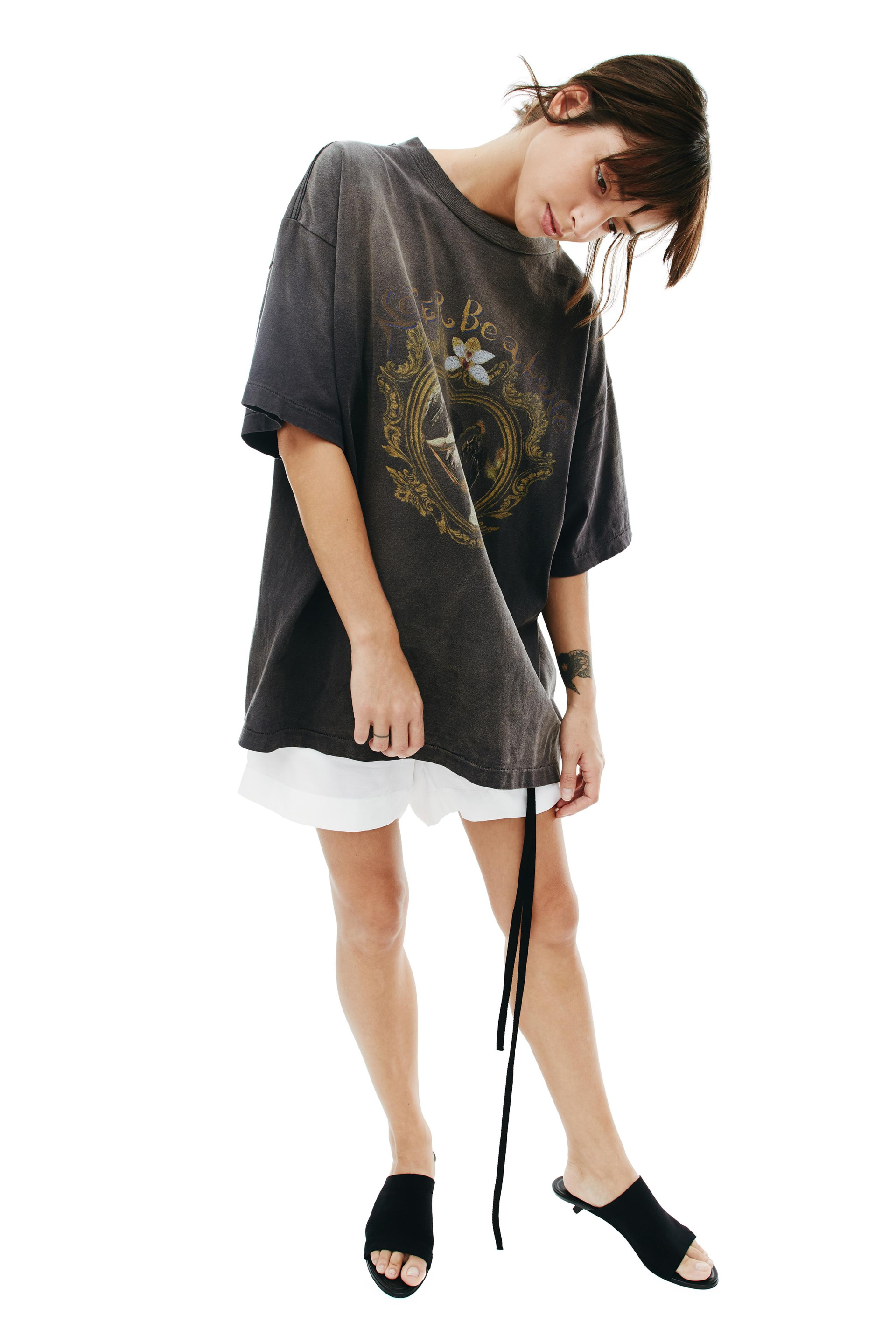 Saint Michael Футболка с принтом Never be alone