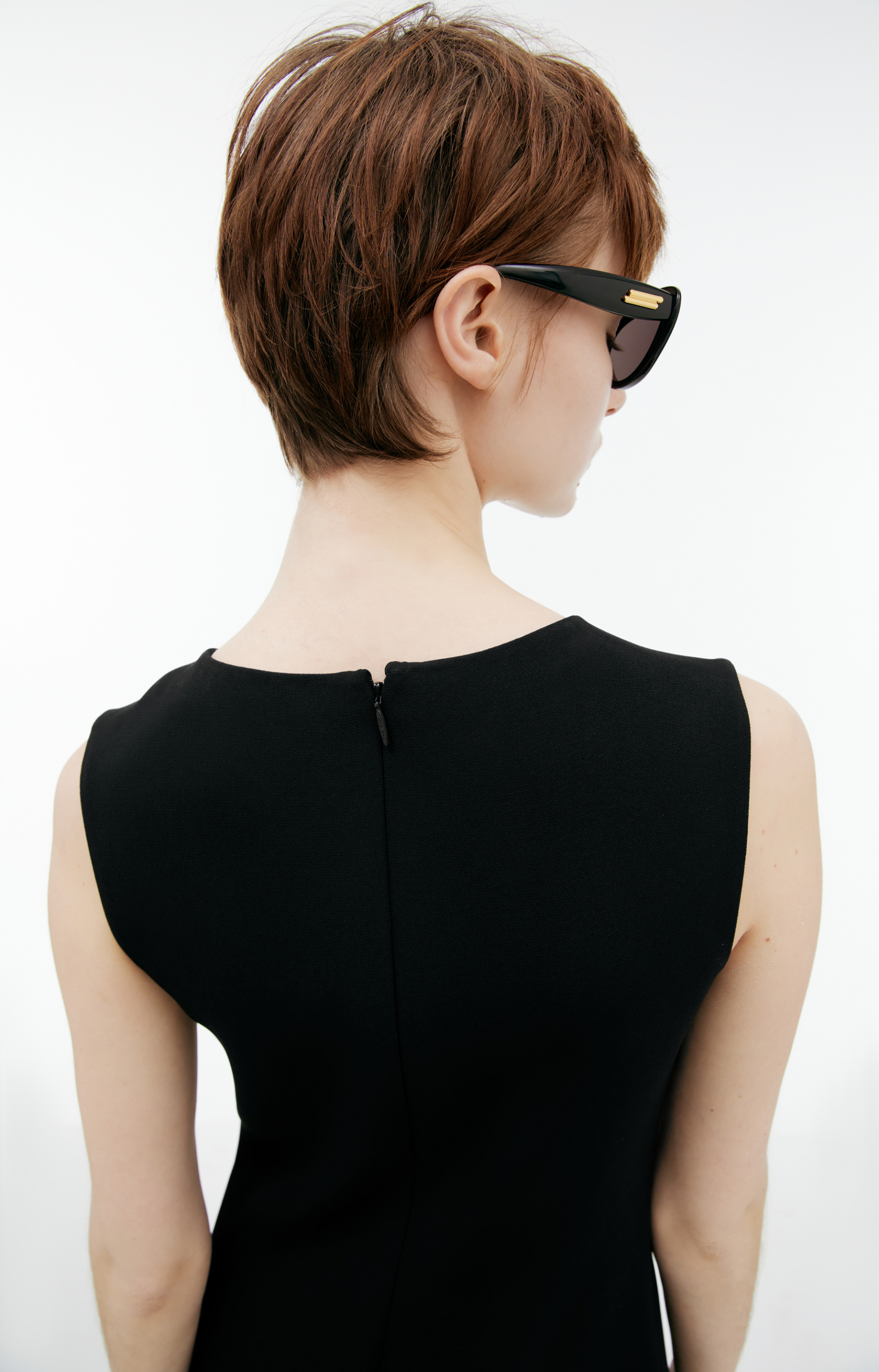 The Row Черное платье без рукавов