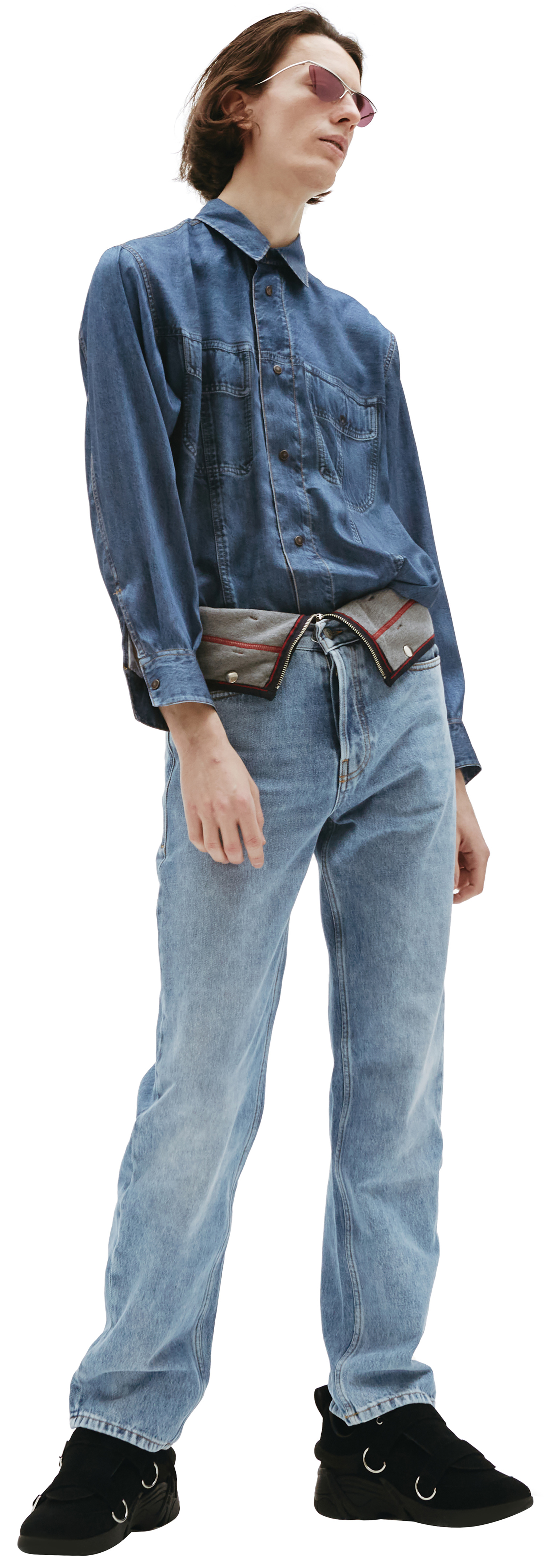 Diesel Прямые джинсы с текстильным поясом