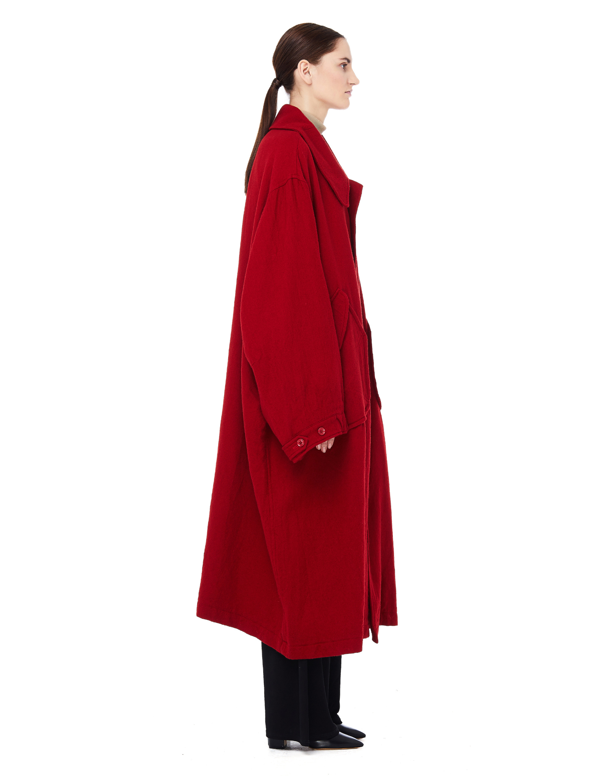 Y\'s Шерстяное пальто оверсайз