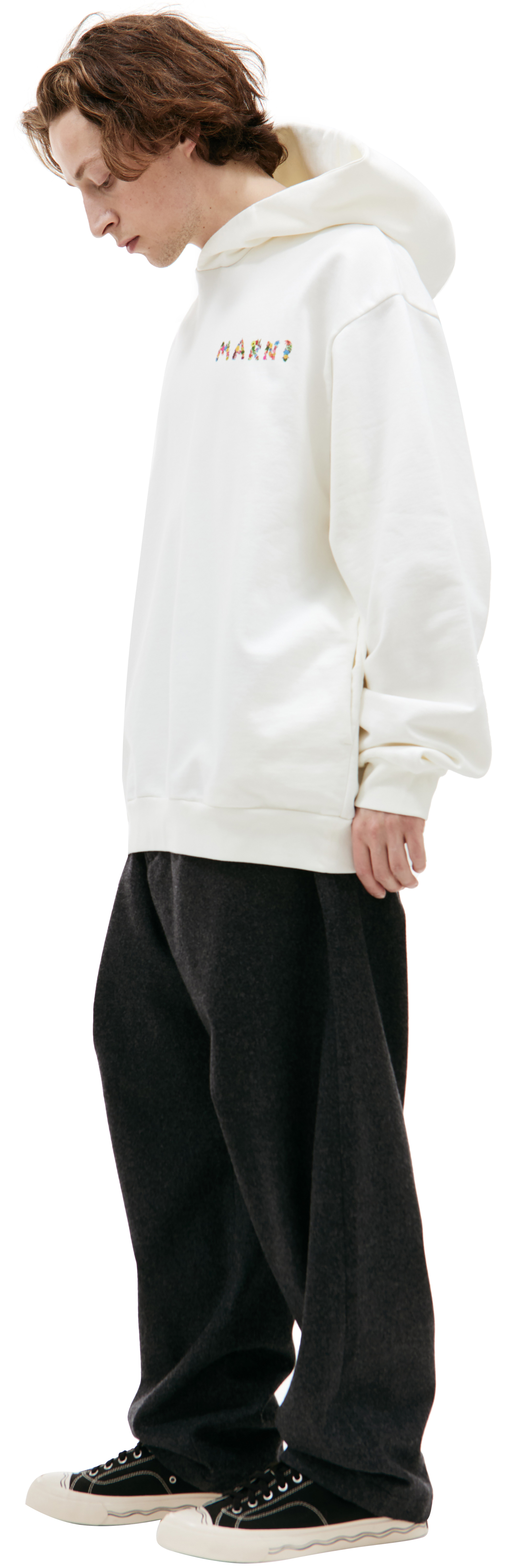 Marni Оверсайз худи с принтом