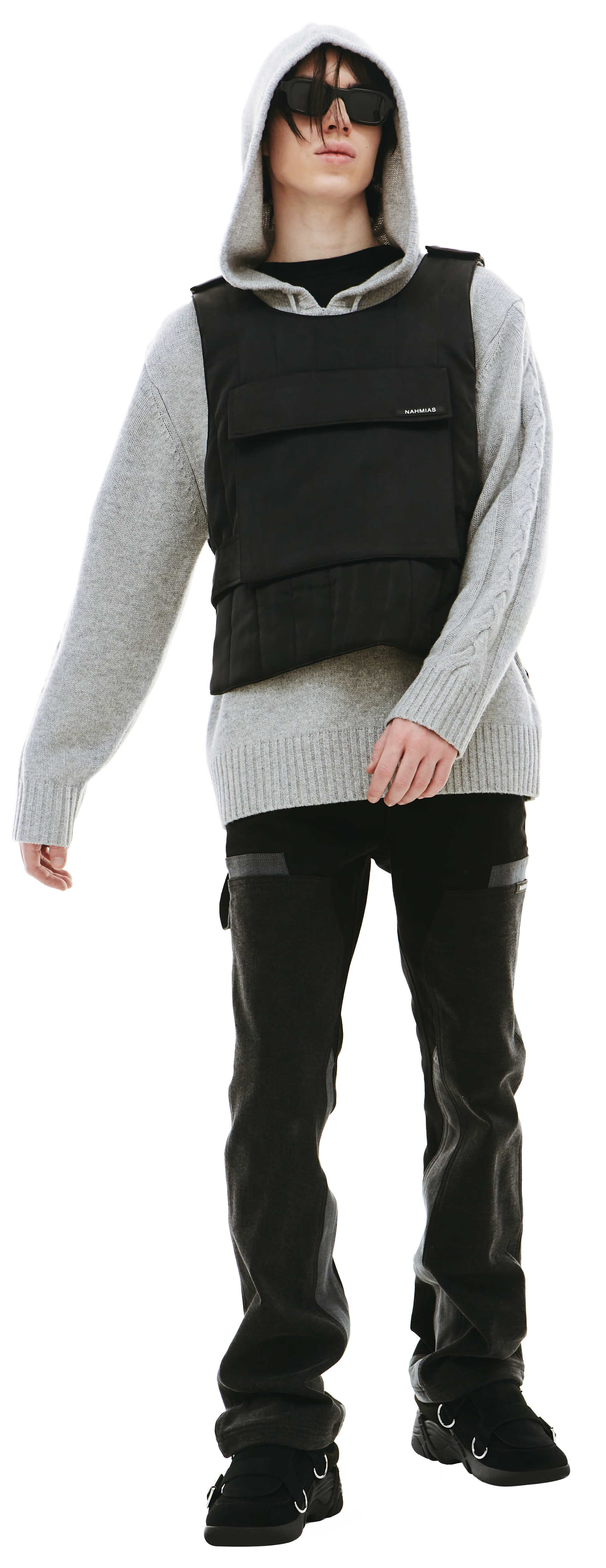 Nahmias Черный стеганый жилет