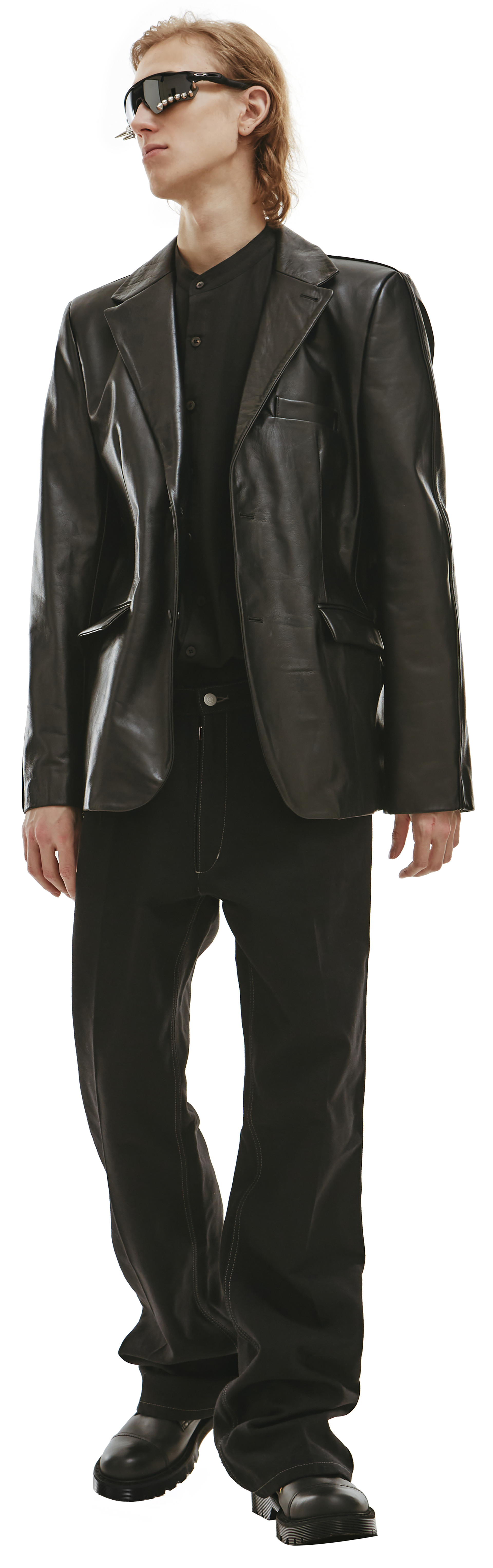 VTMNTS Оверсайз пиджак из кожи