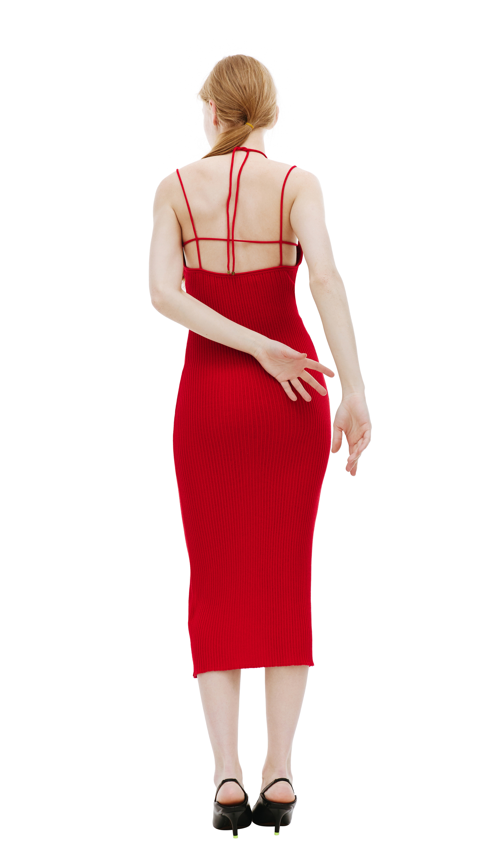 Blumarine Красное платье на бретелях