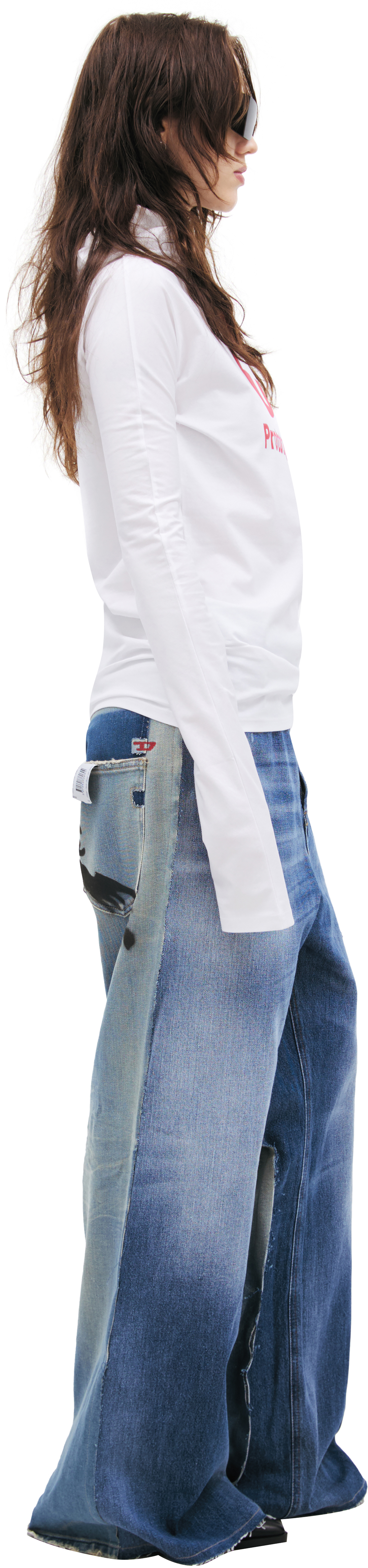 PROTOTYPES Белое худи с логотипом