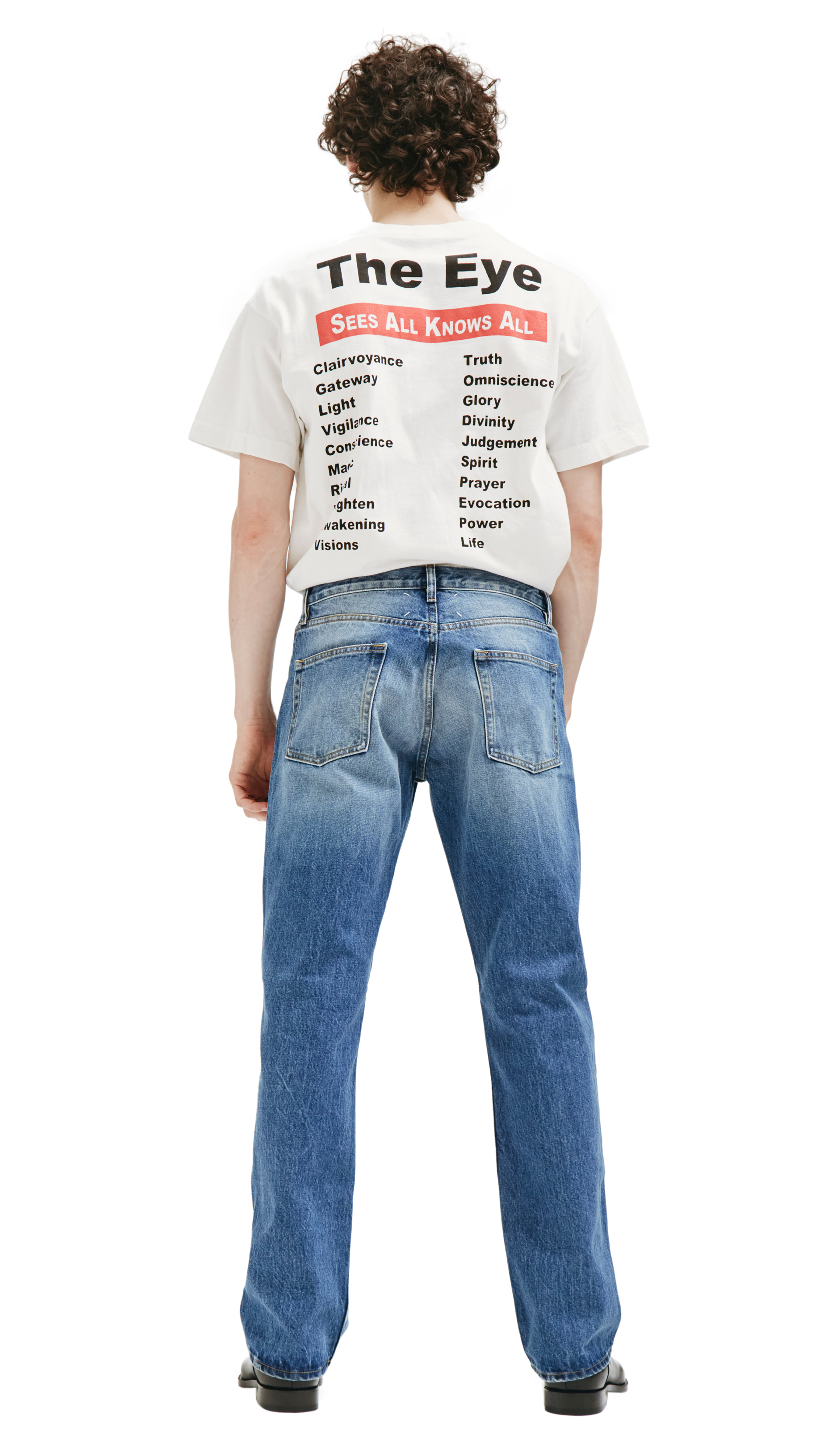 Maison Margiela Прямые джинсы синего цвета