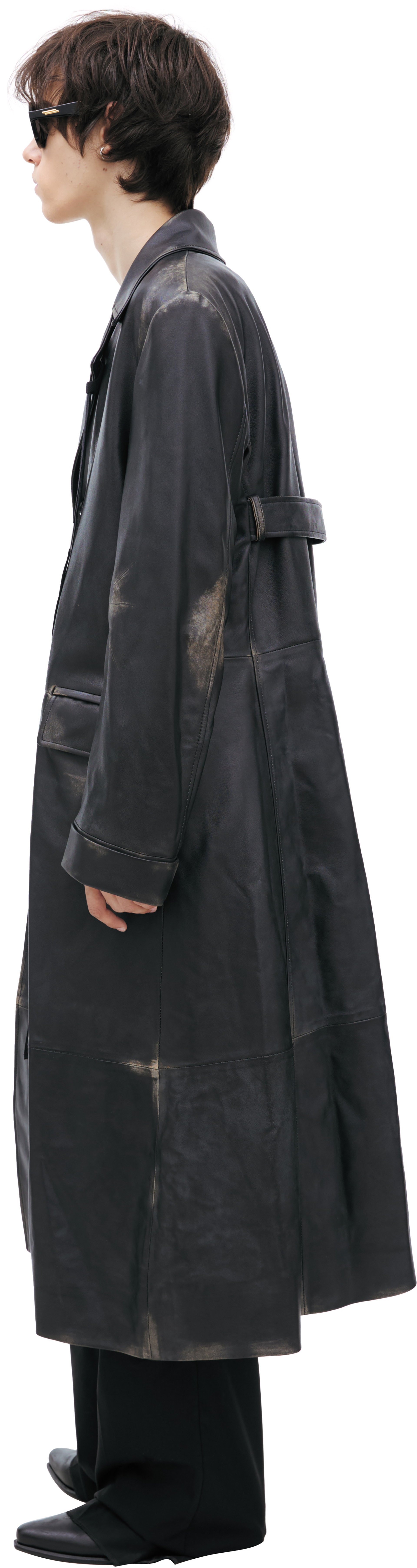 Ann Demeulemeester Кожаное пальто AILO