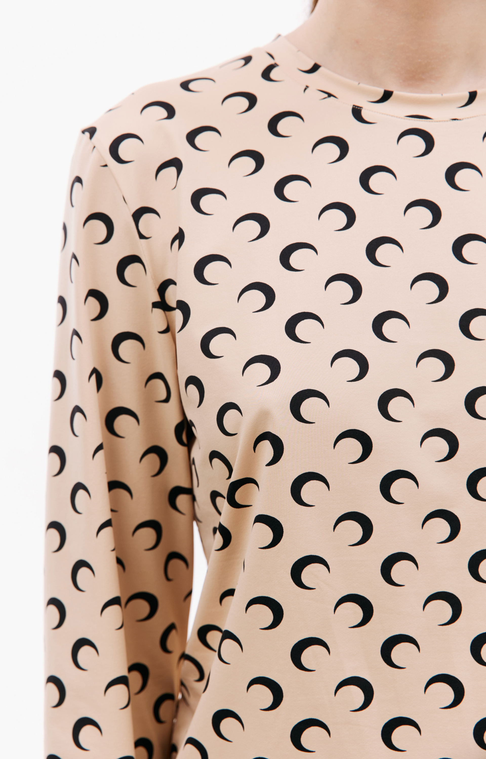 MARINE SERRE Лонгслив с монопринтом Moon