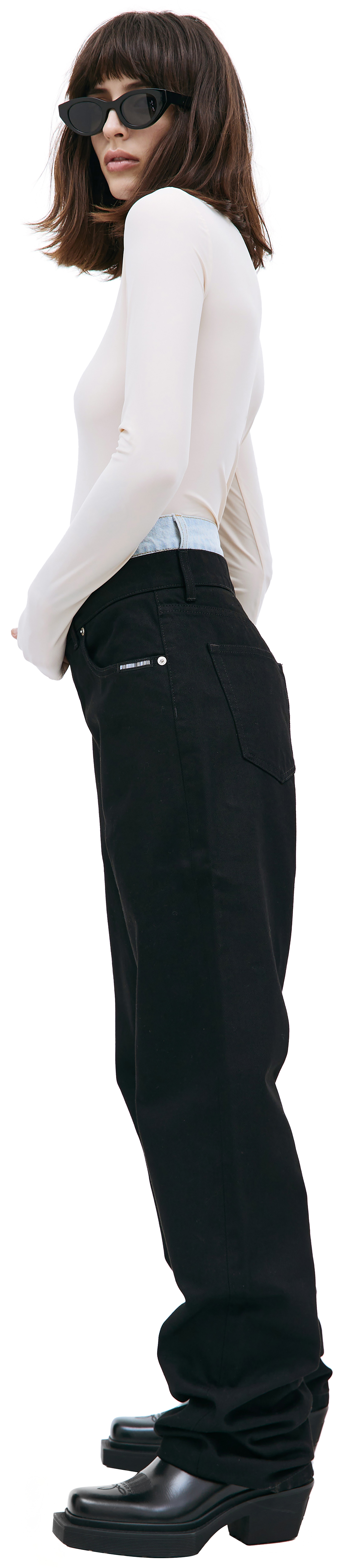 VTMNTS Джинсы с двойным поясом