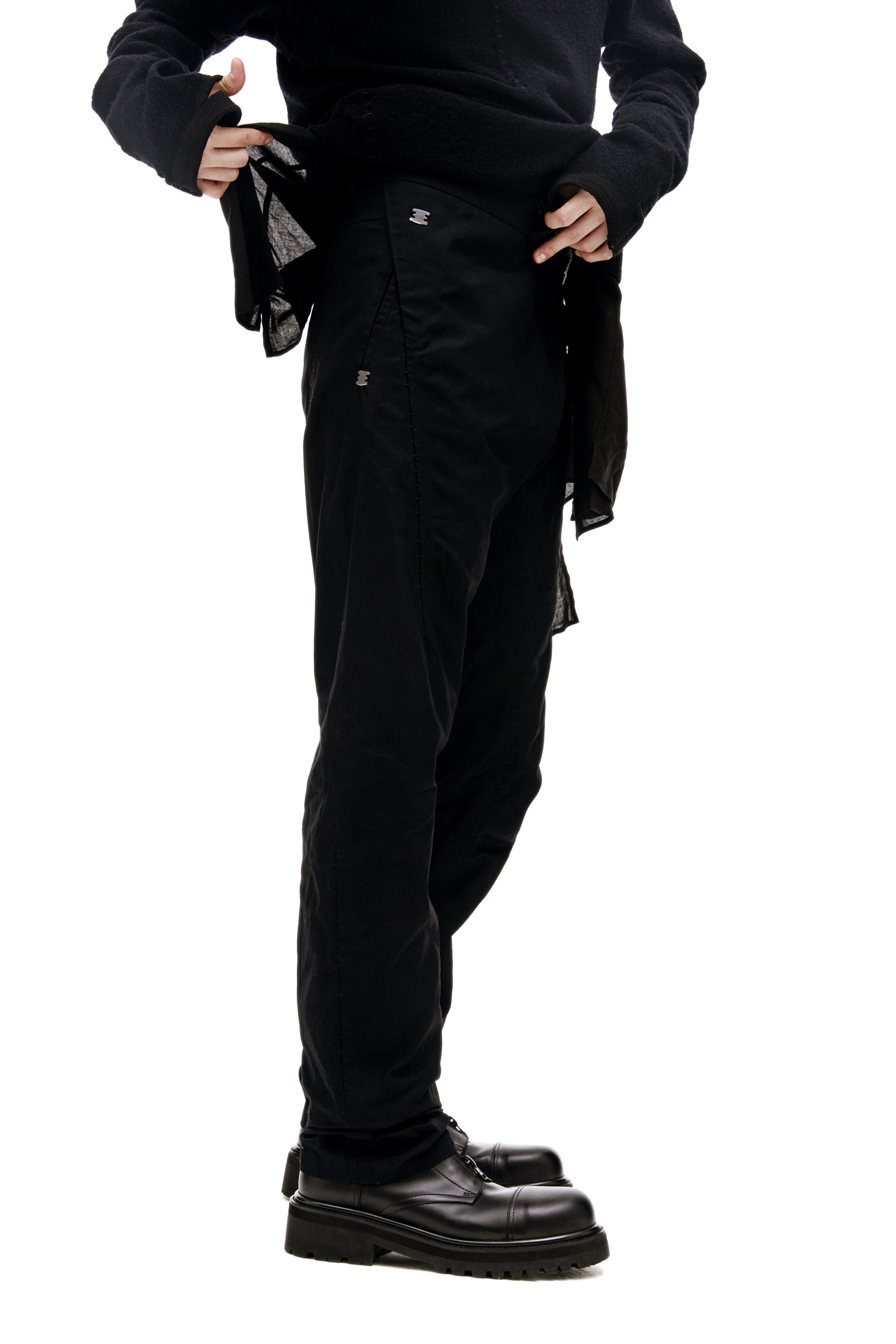 Isaac Sellam Брюки Epicurien из вощеного хлопка