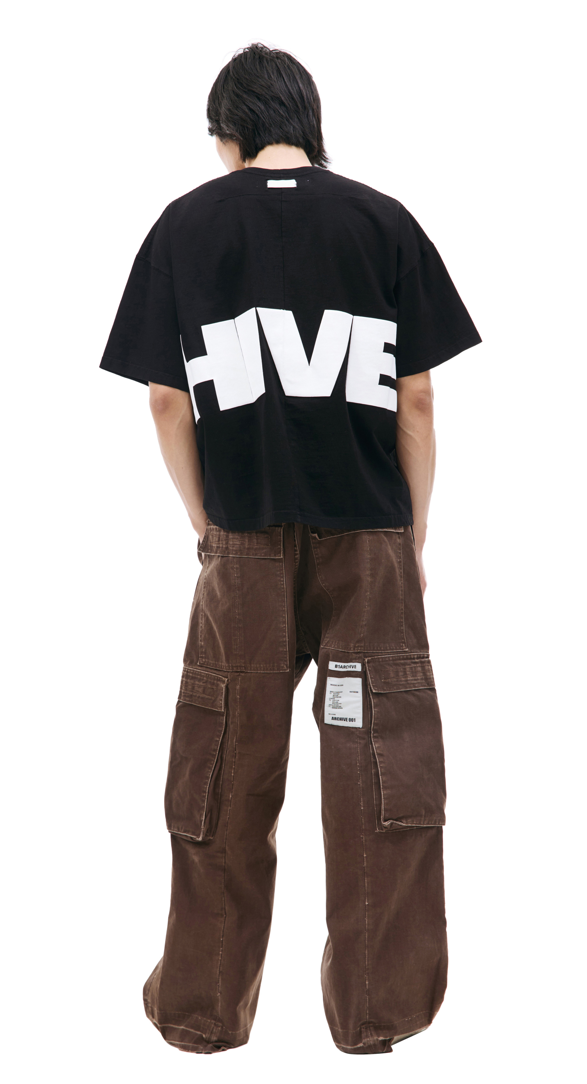 B1ARCHIVE Оверсайз футболка с контрастным логотипом