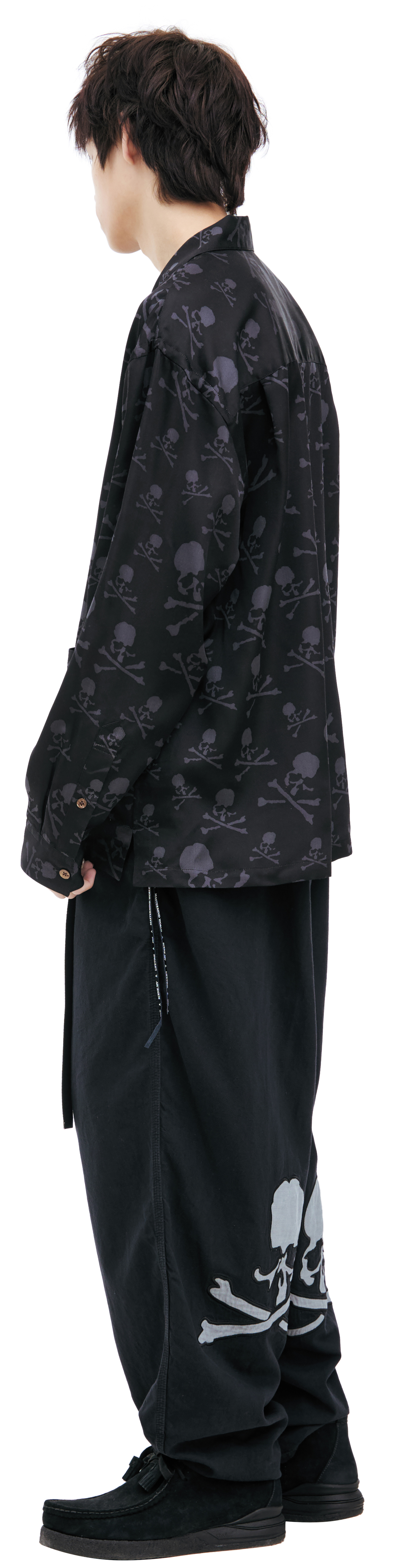 Mastermind WORLD Шелковая рубашка с монопринтом