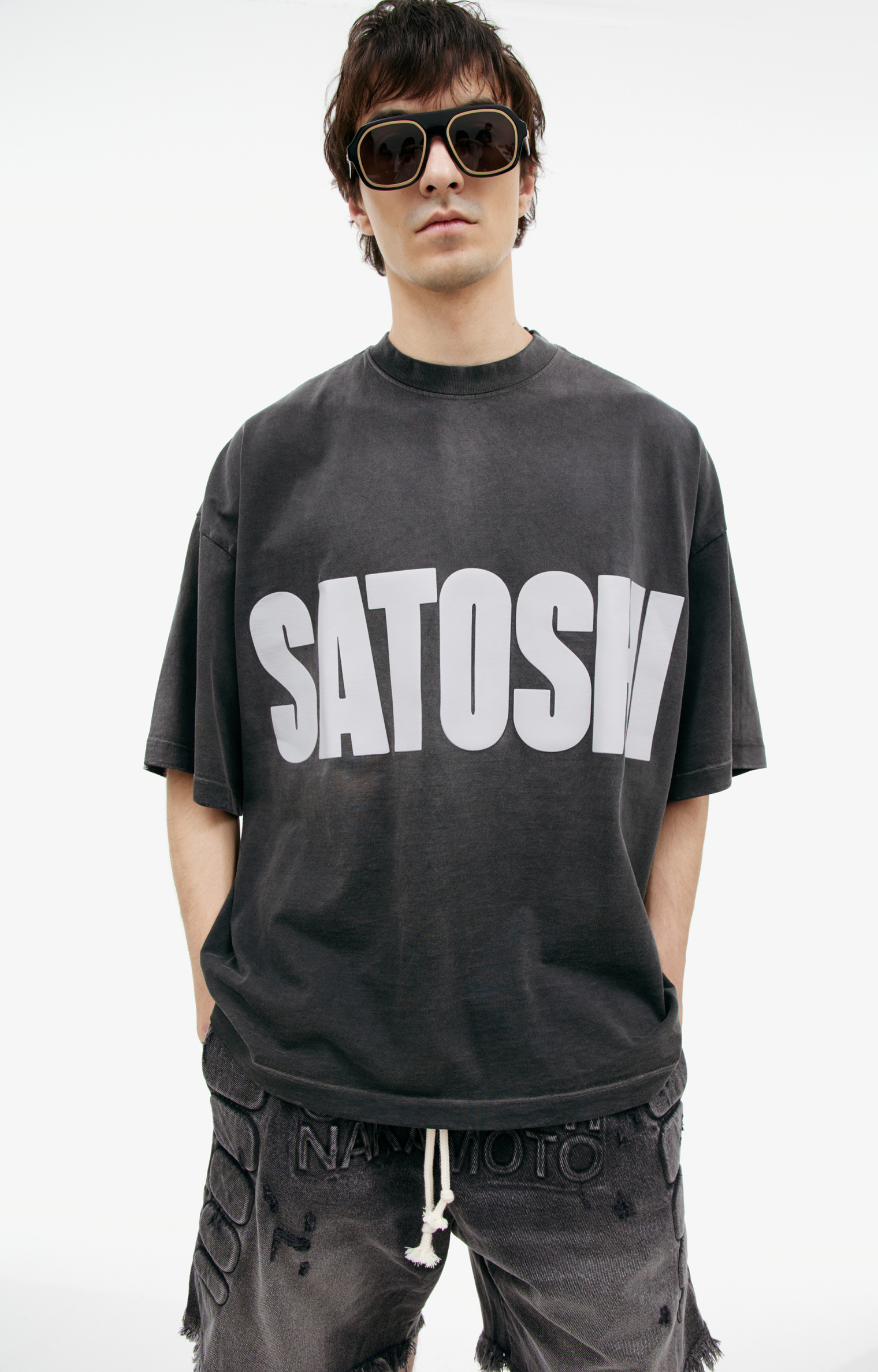 Satoshi Nakamoto Хлопковая футболка с логотипом