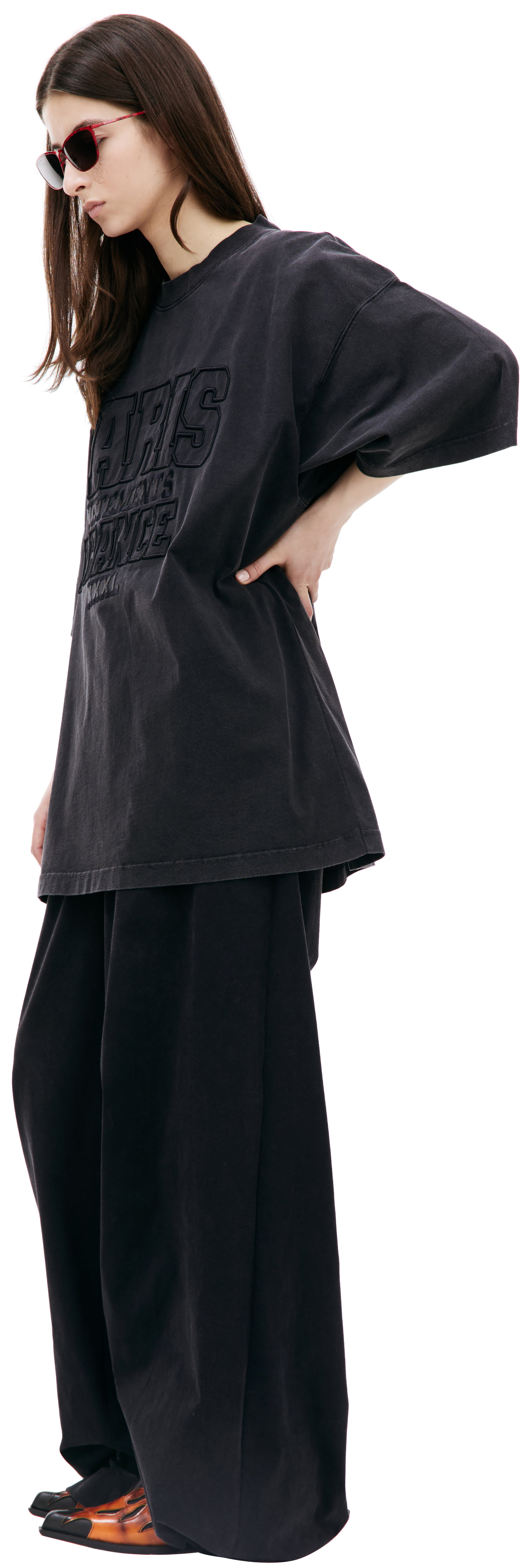 VETEMENTS Оверсайз футболка \'PARIS XXXL\'