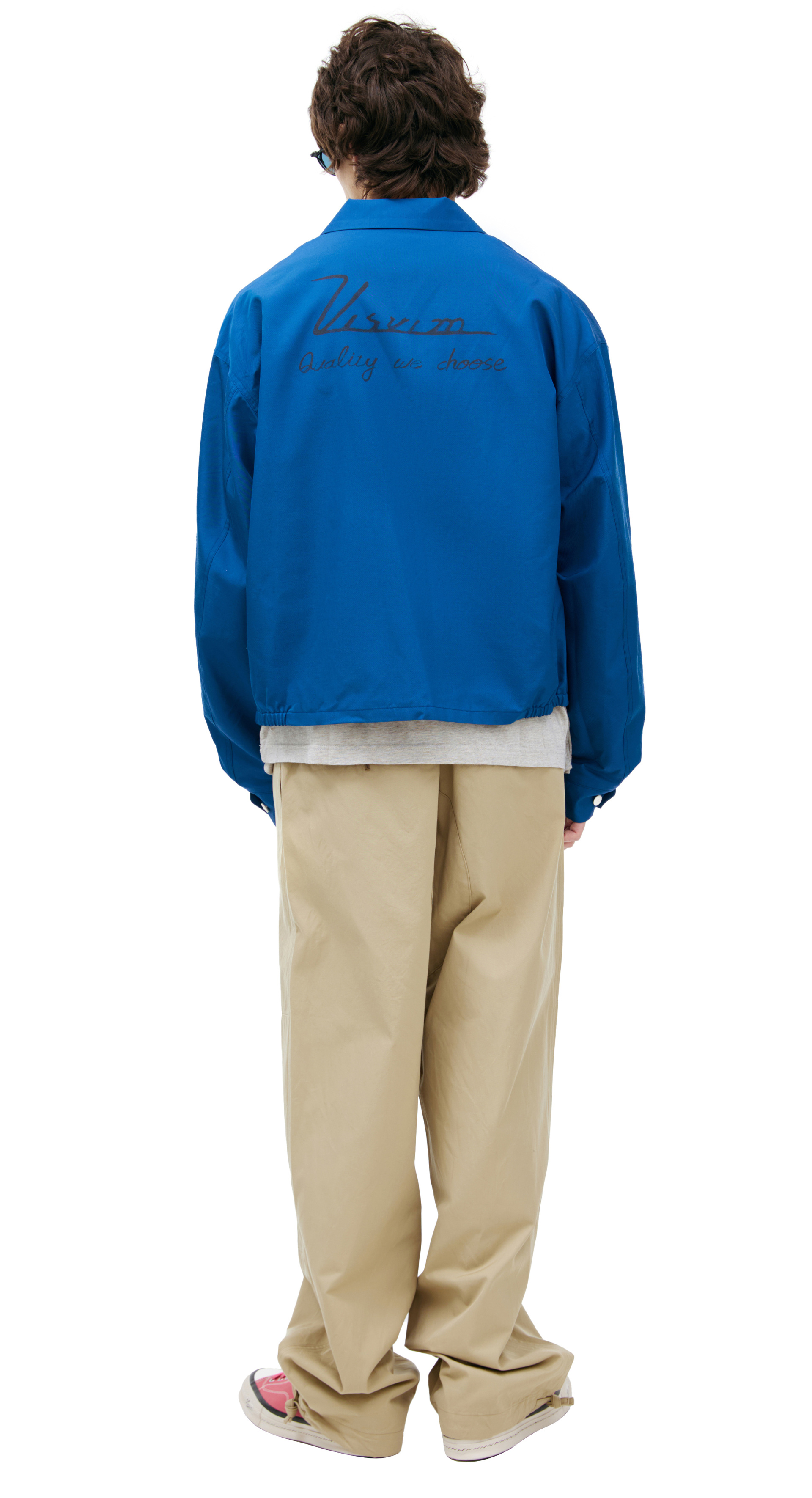 visvim Синяя куртка с логотипом