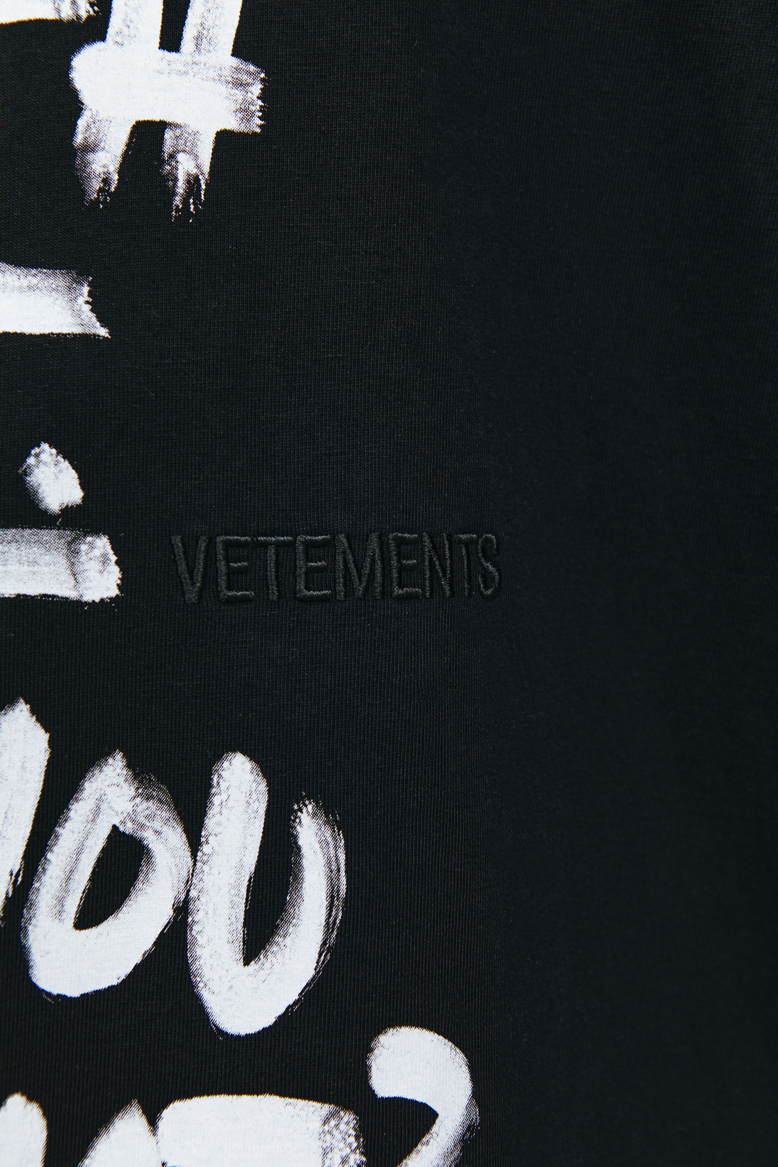 VETEMENTS Оверсайз футболка \'The Earth is flat\'