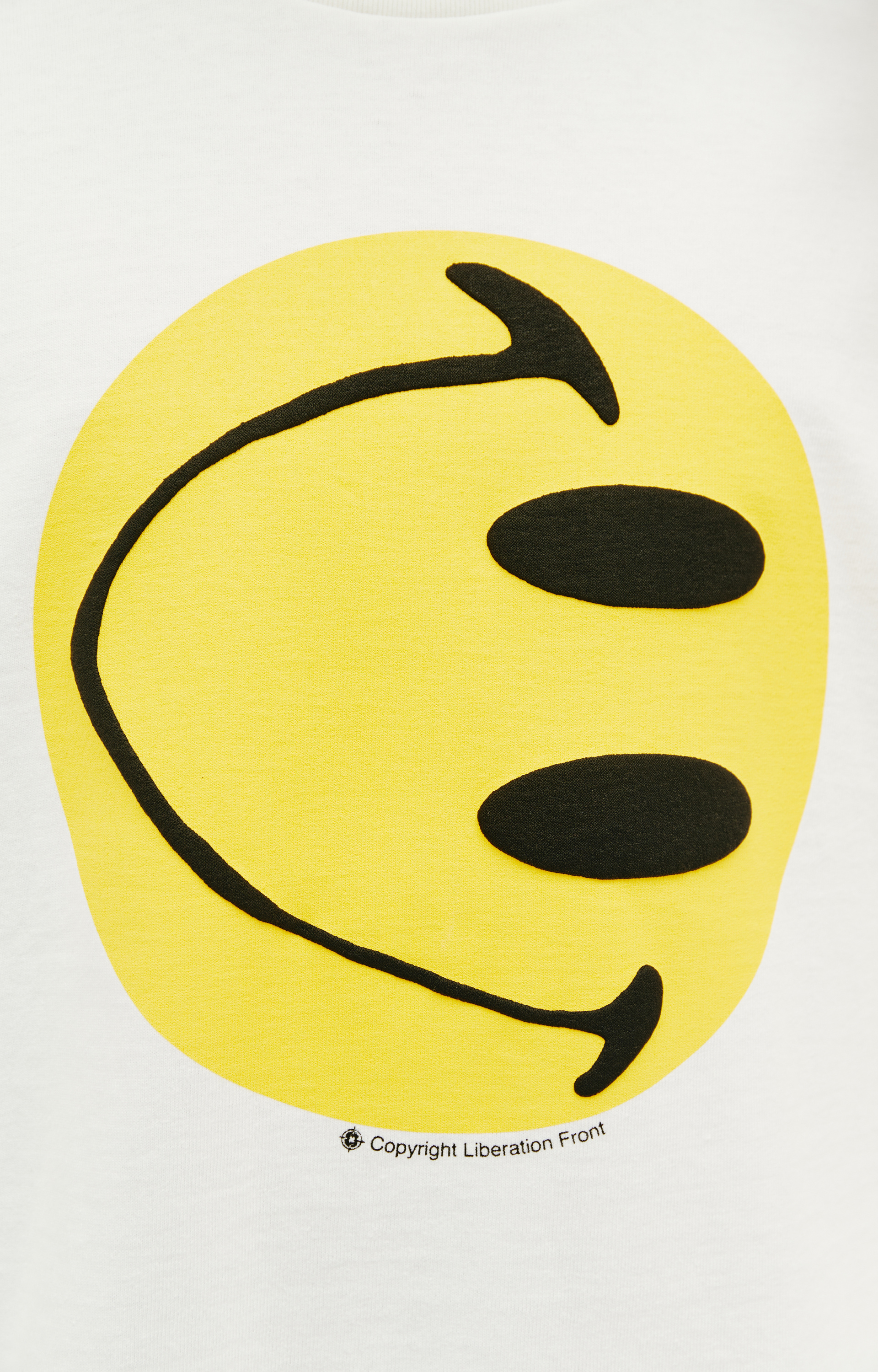 Readymade Футболка-RE-CO-WH-00-00-201 принт смайл на груди, CLF на спине, белый