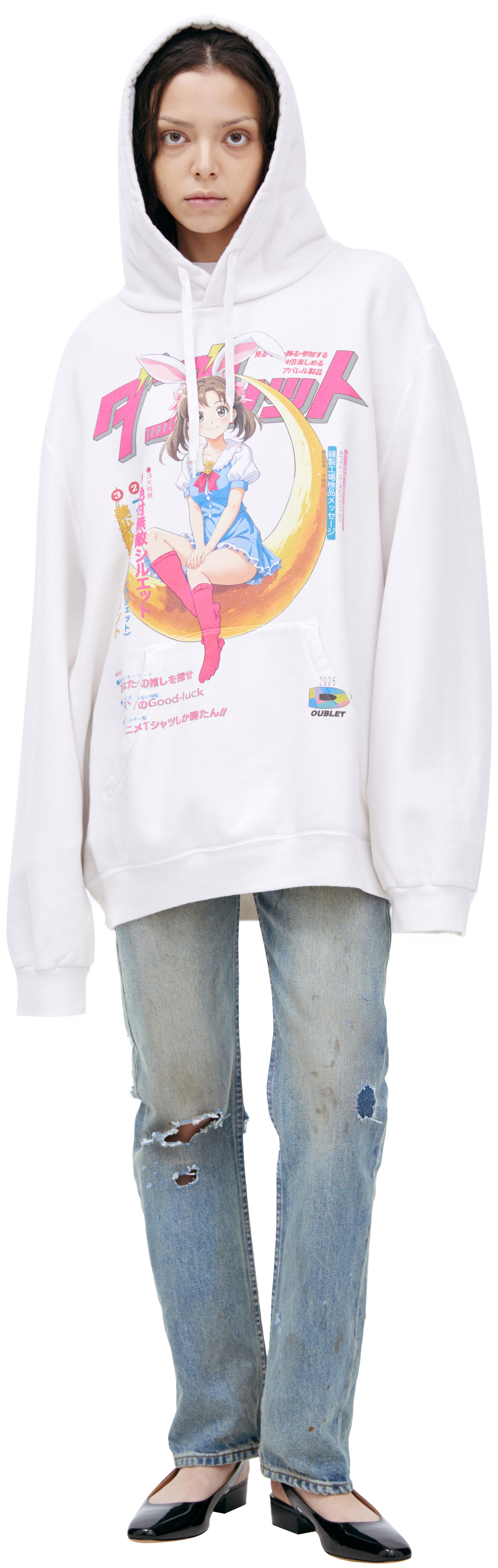 Doublet Хлопковое худи с принтом