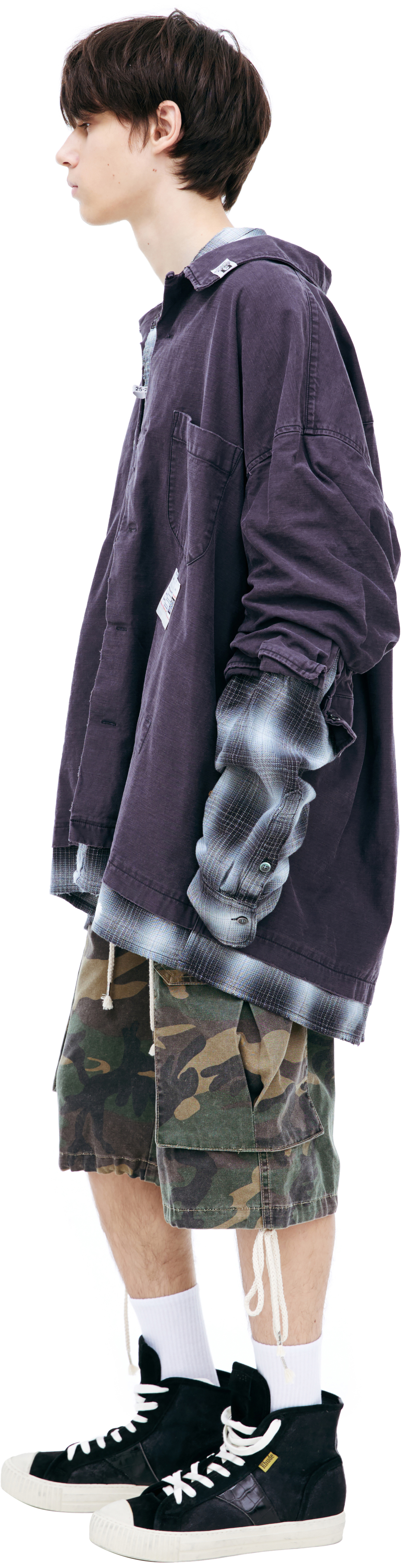 Maison Mihara Yasuhiro Двухслойная рубашка