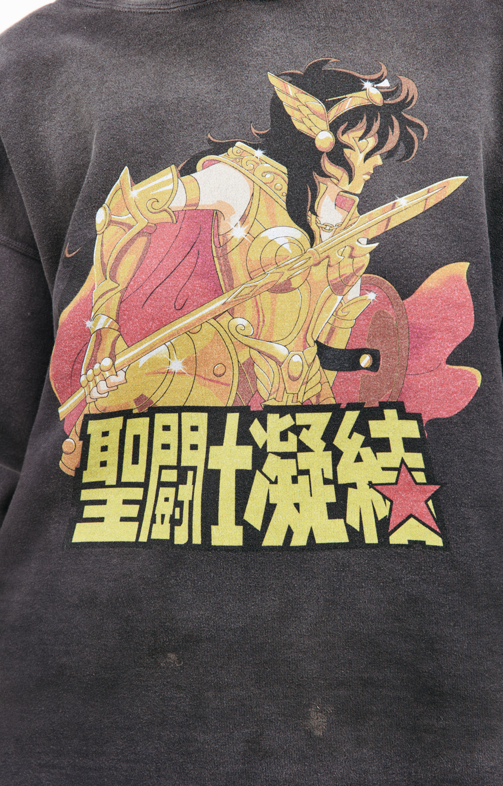 Saint Michael Оверсайз худи с принтом