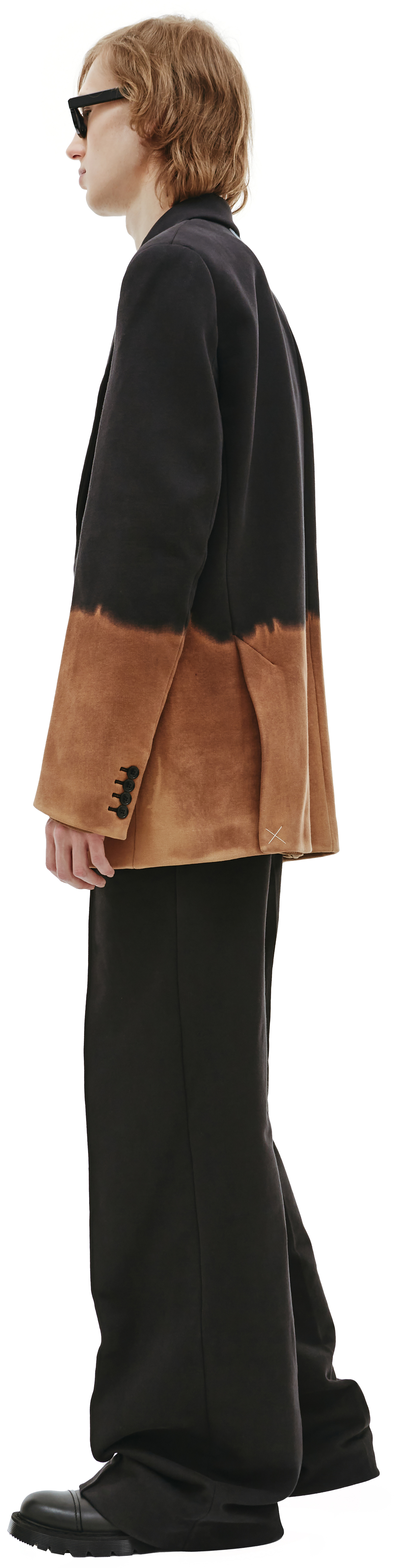 VETEMENTS Оверсайз пиджак с эффектом тай дай