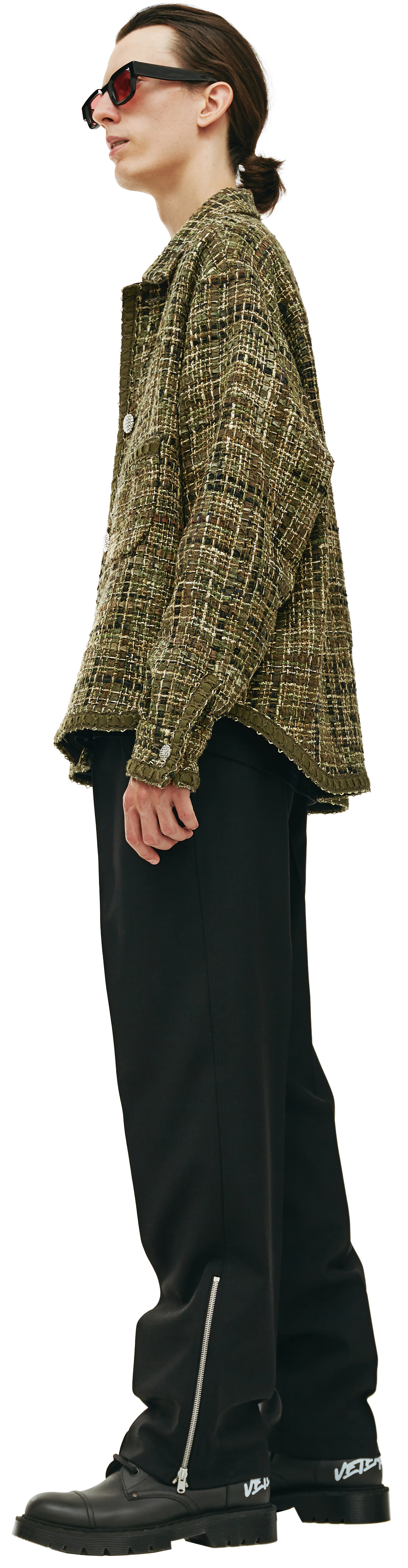 Readymade Твидовая рубашка с декоративными пуговицами