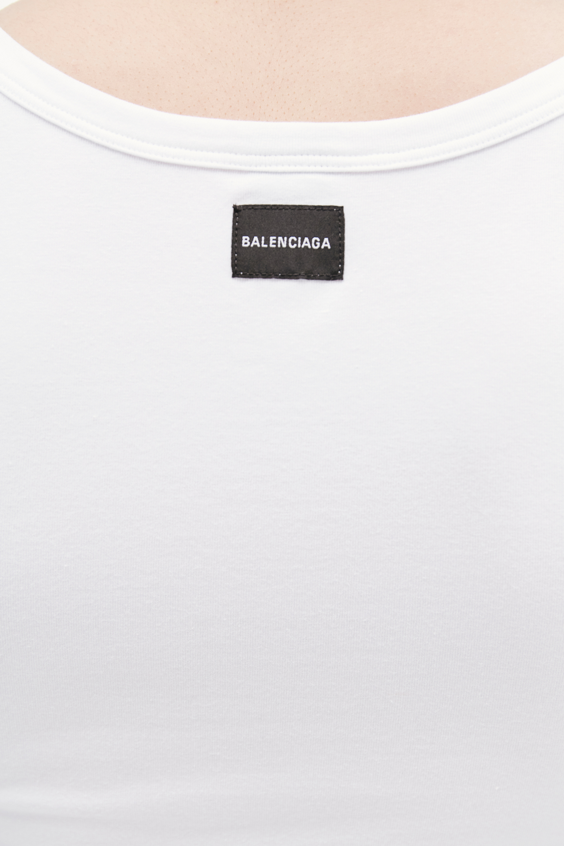 Balenciaga Белая майка из хлопка