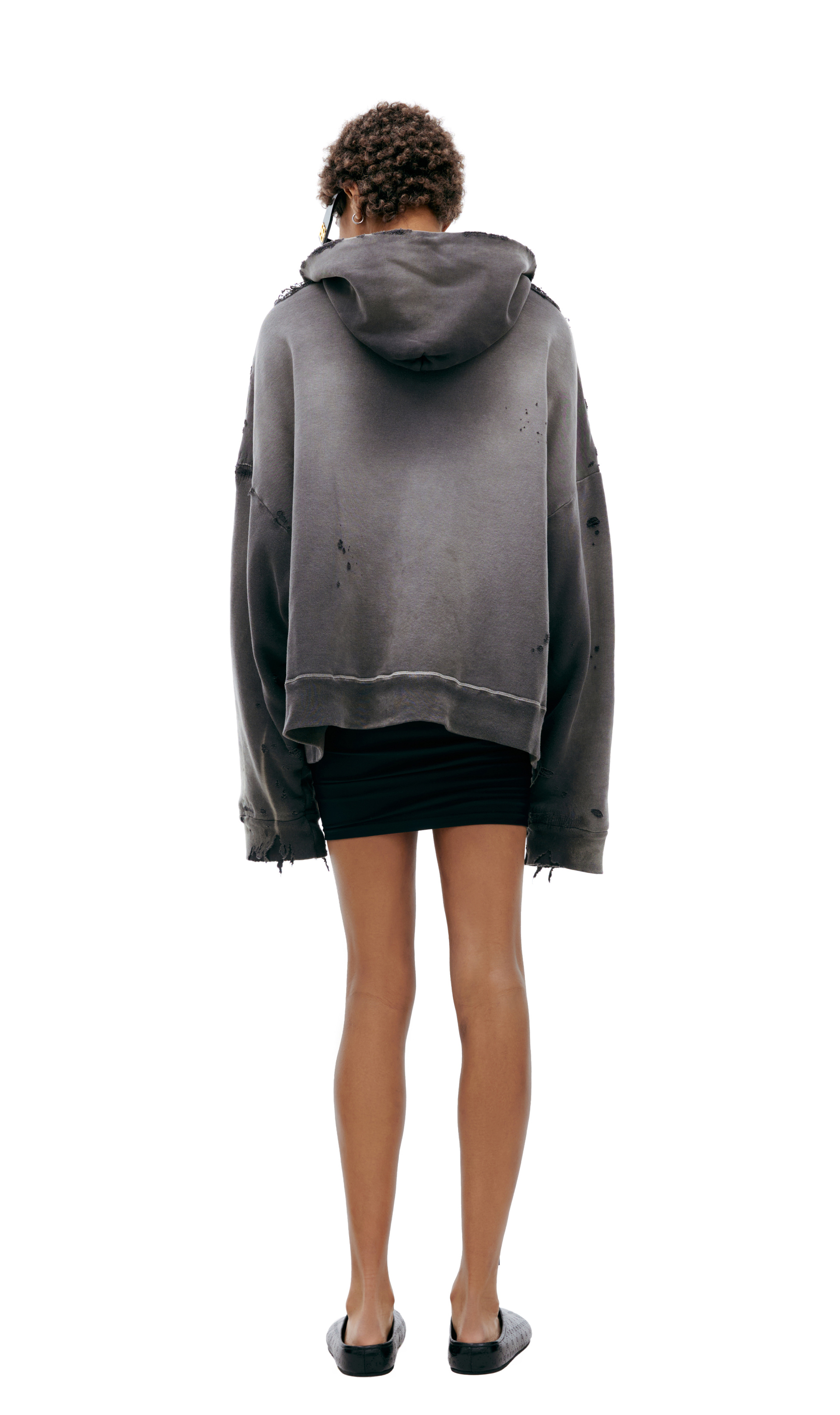 Saint Mxxxxxx Худи с рваным эффектом