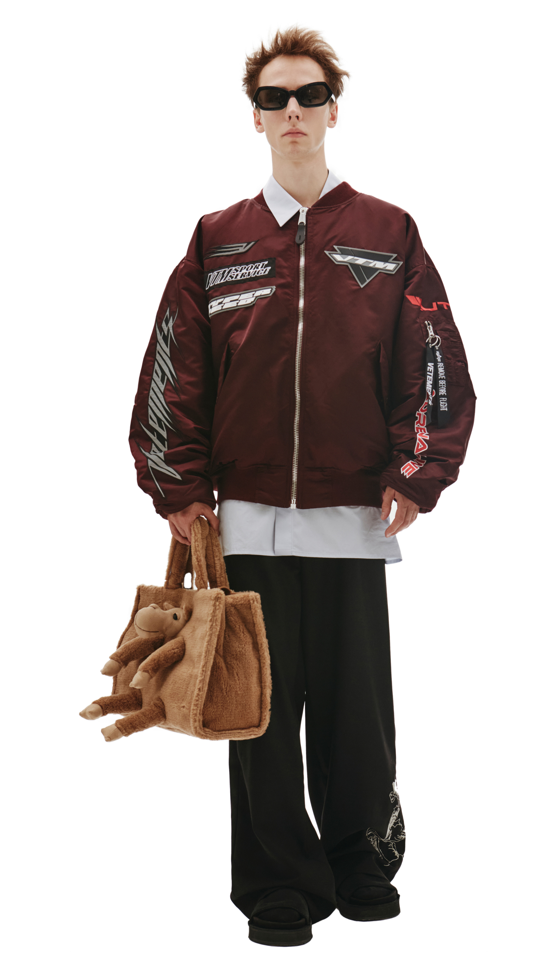 Doublet Бежевая сумка с пришитой игрушкой