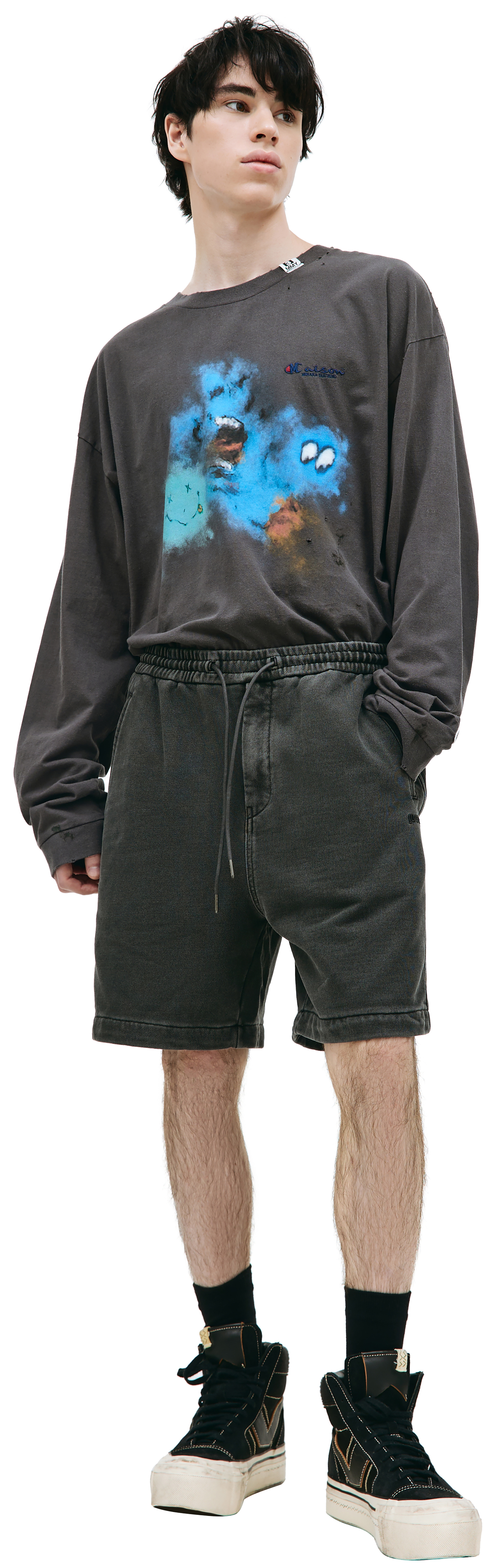 Juun.J Хлопковые шорты с выстиранным эффектом