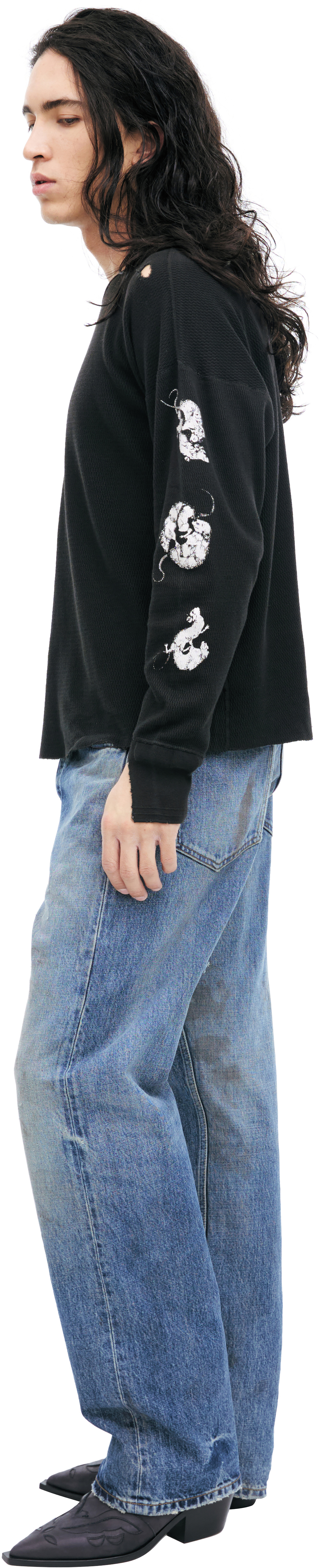 Enfants Riches Déprimés Лонгслив с вышивкой на рукавах