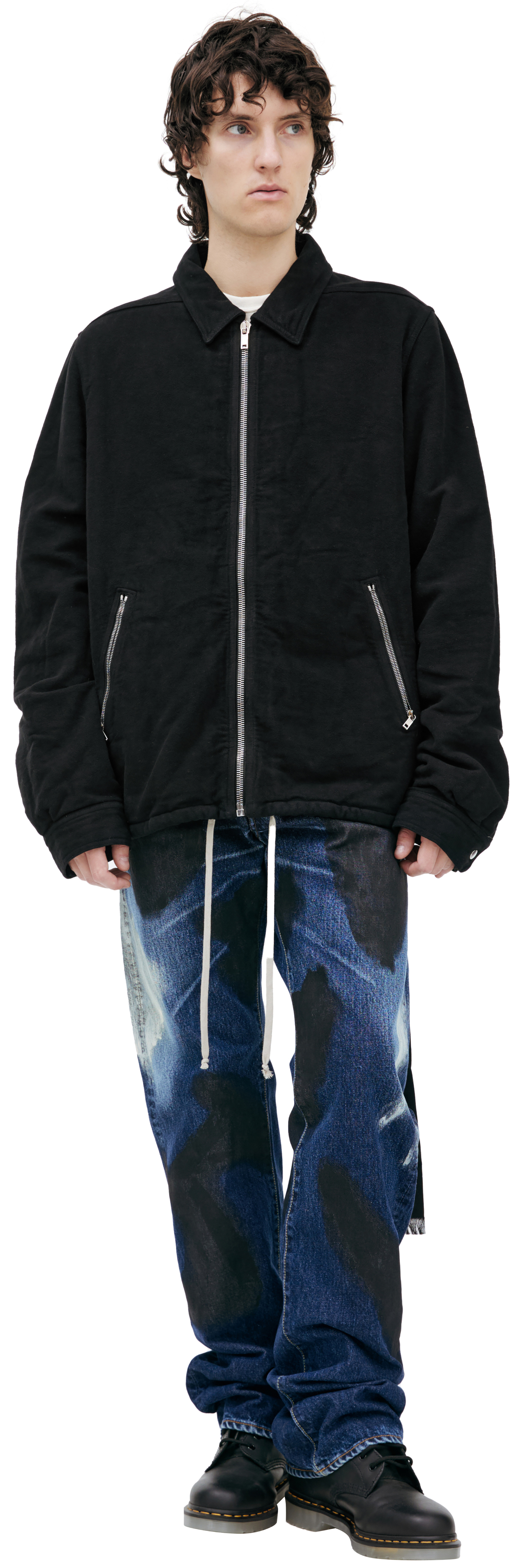 DRKSHDW by Rick Owens Черная куртка на молнии