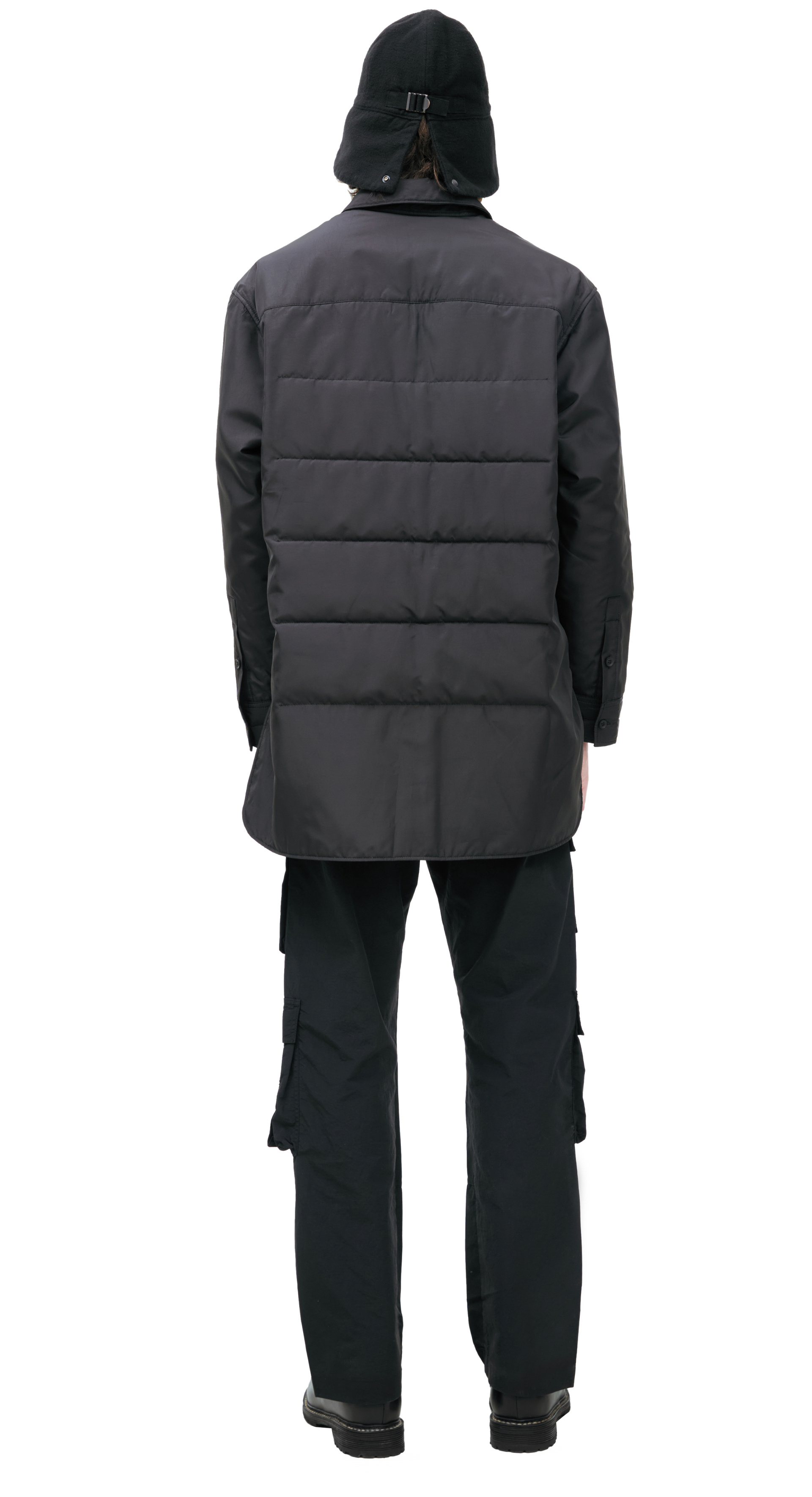 Yohji Yamamoto Стеганая куртка с принтом