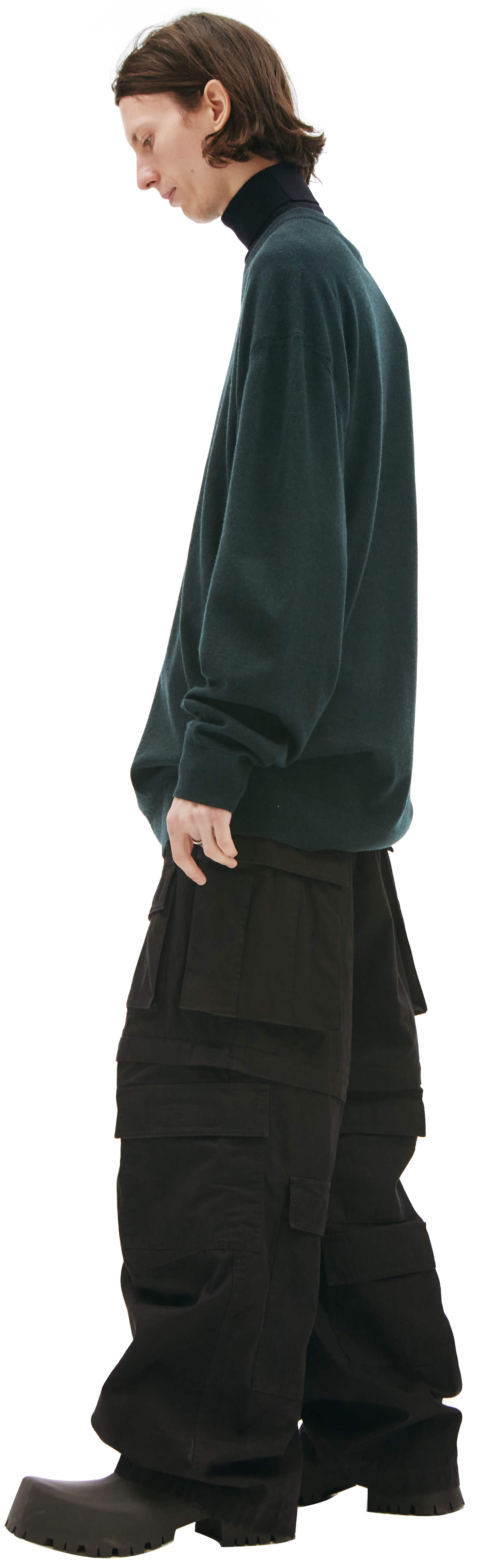 Balenciaga Кашемировый свитер с V-образным вырезом