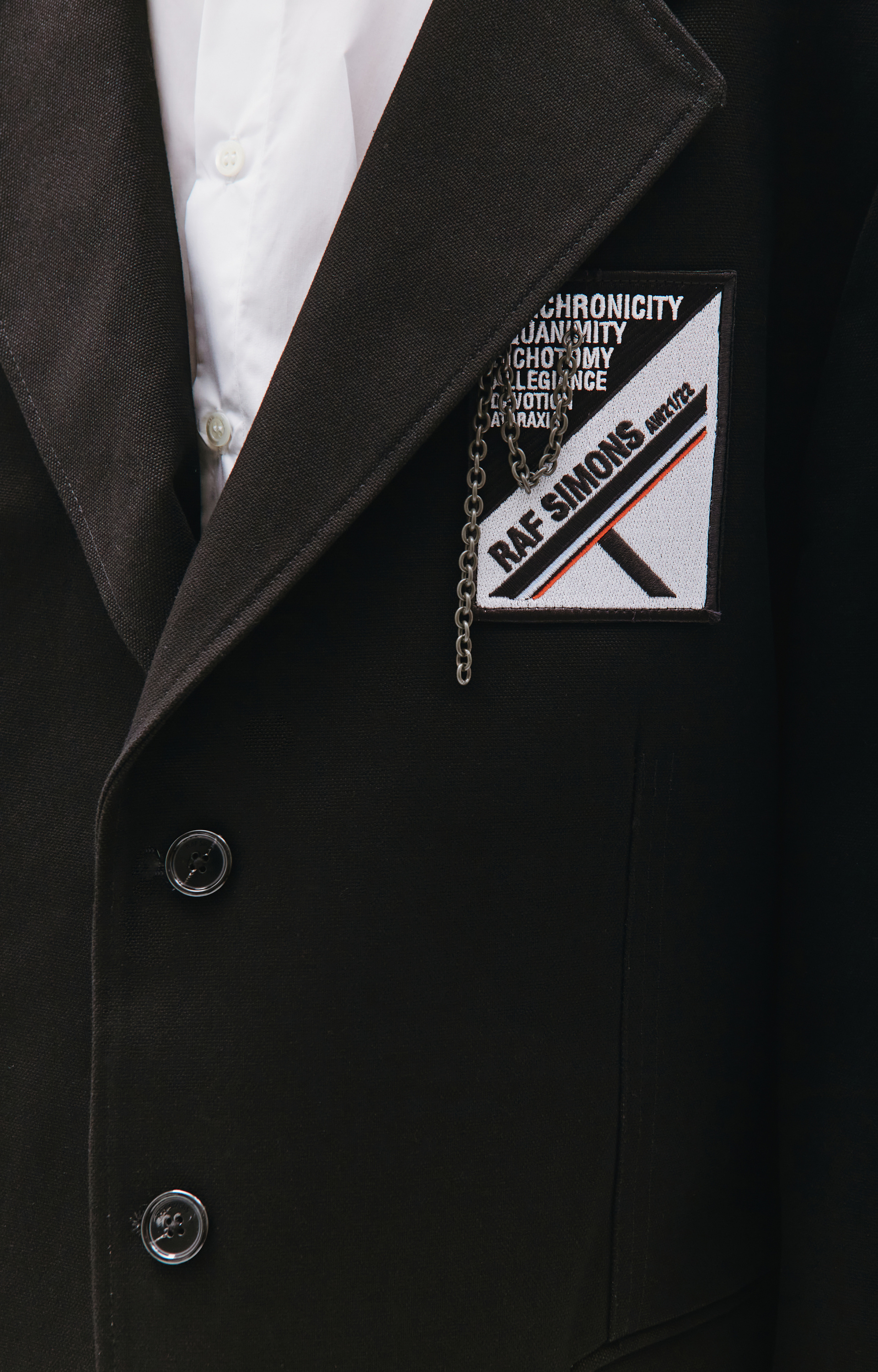 Raf Simons Пиджак Оверсайз с патчем