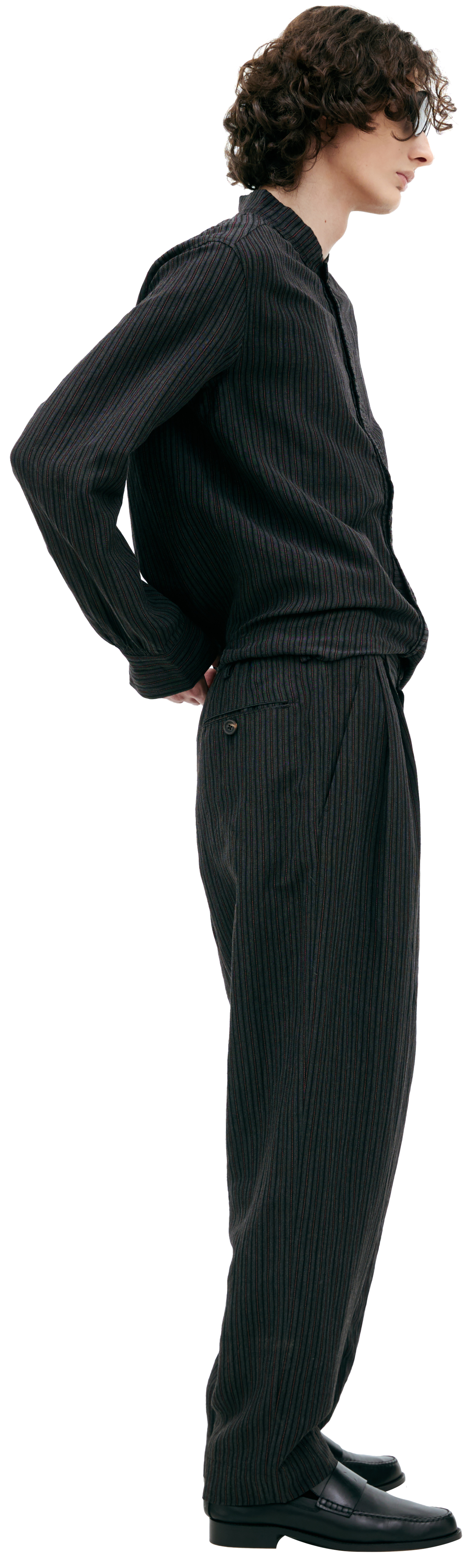 Ziggy Chen Прямые брюки в полоску