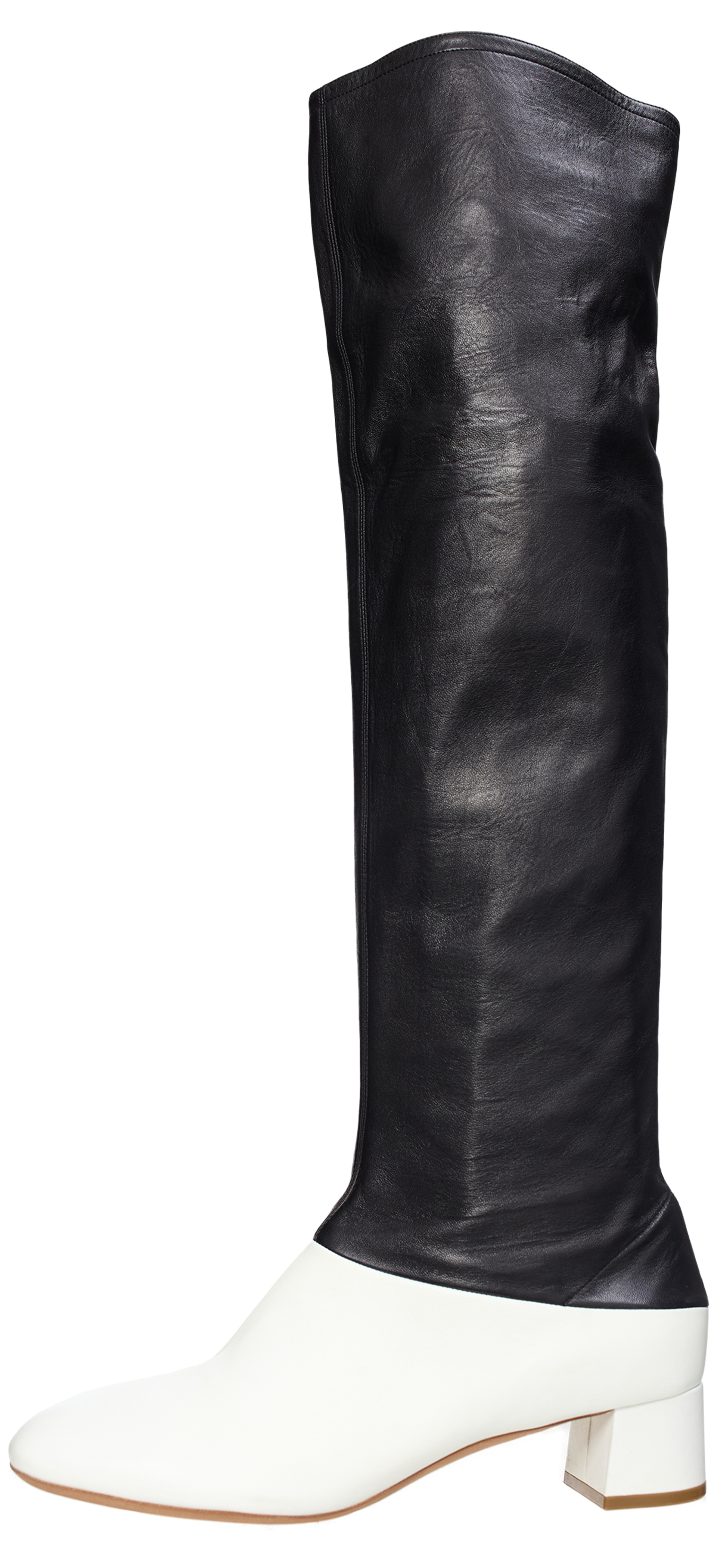 Celine Двухцветные сапоги из кожи