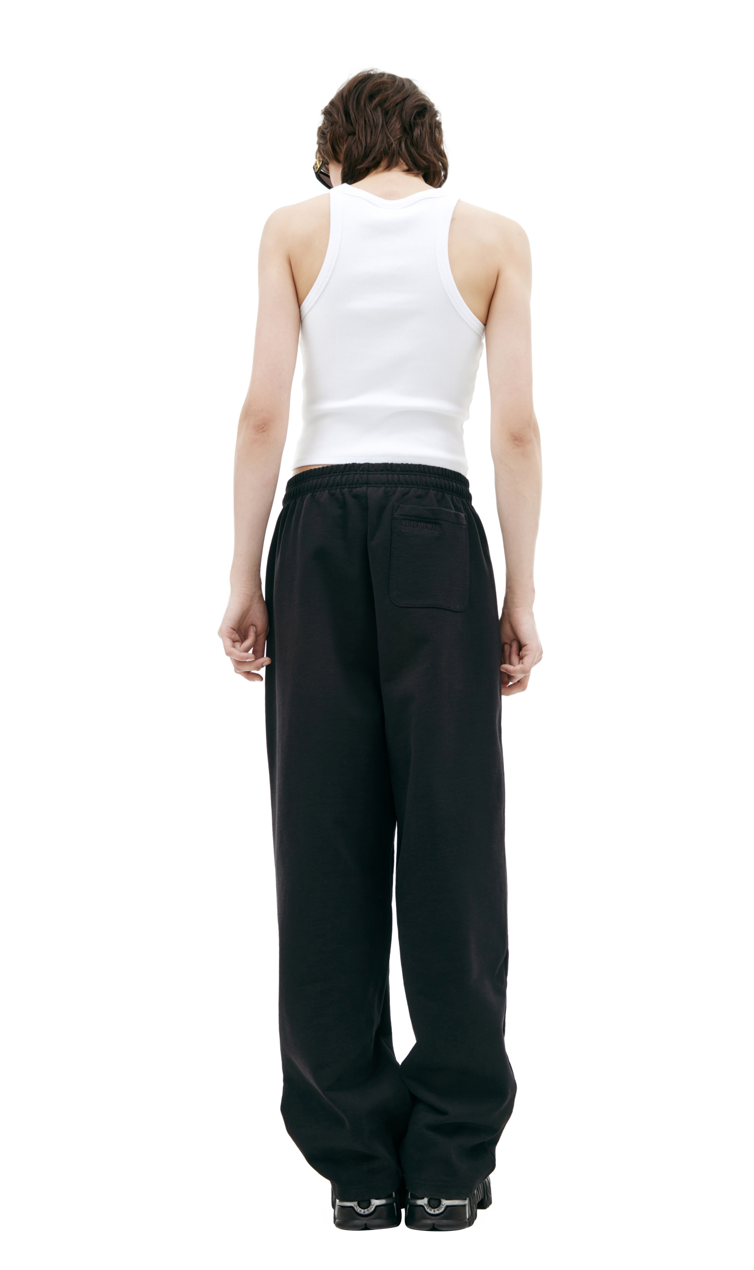 VETEMENTS Черные брюки с логотипом