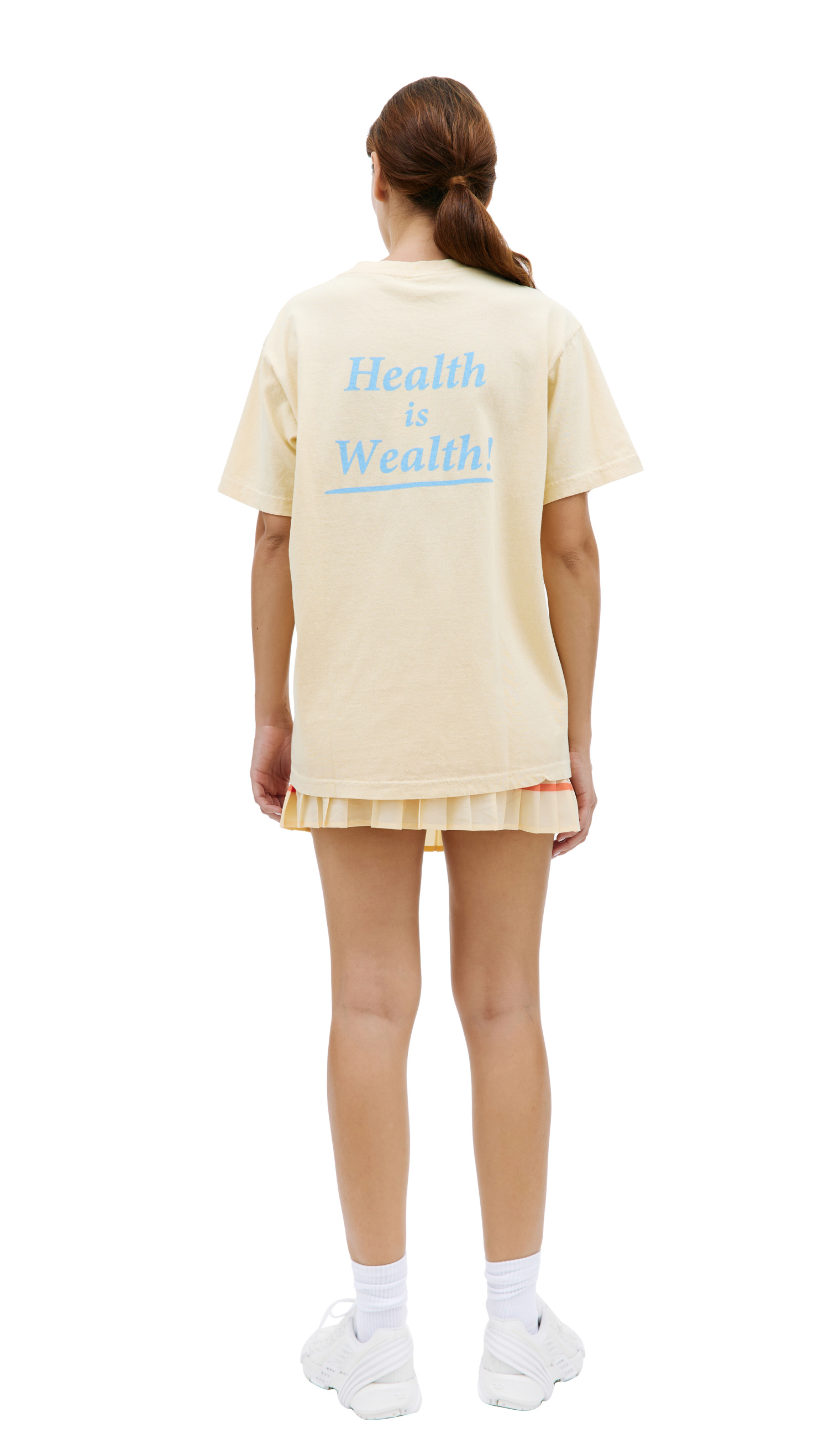 SPORTY & RICH Футболка с принтом \'Health Is Wealth\'