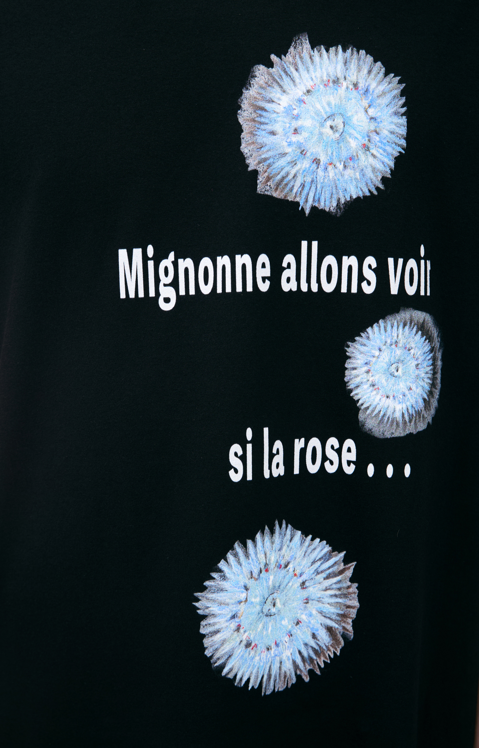 Yohji Yamamoto Черная футболка с принтом