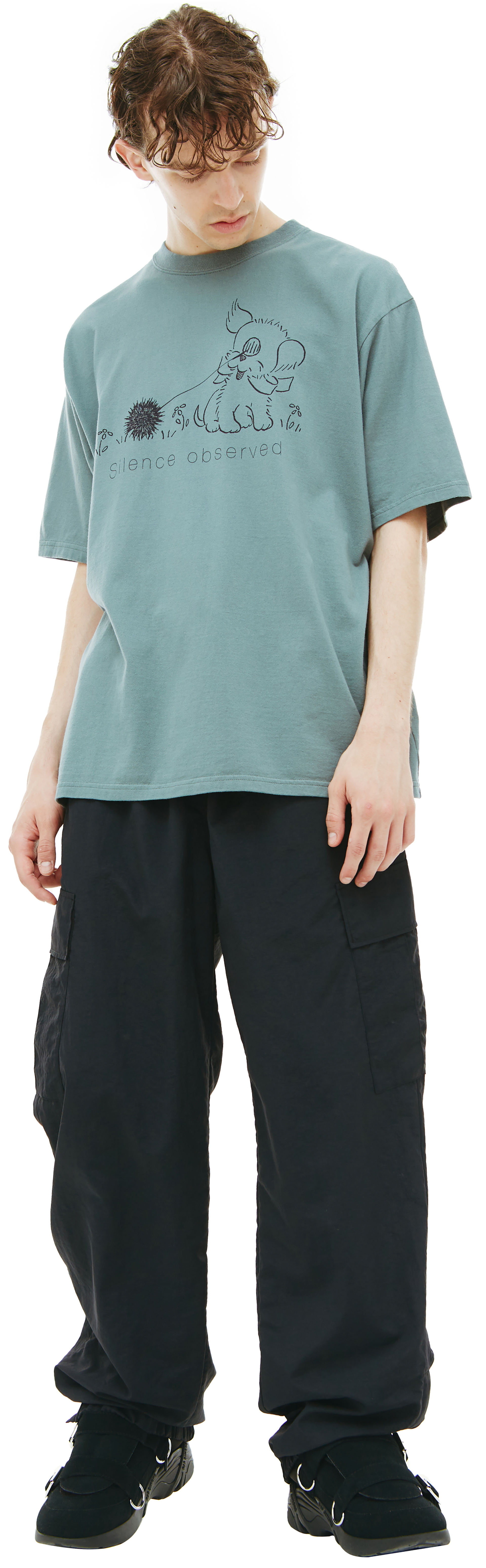 Undercover Футболка с принтом Silence observed