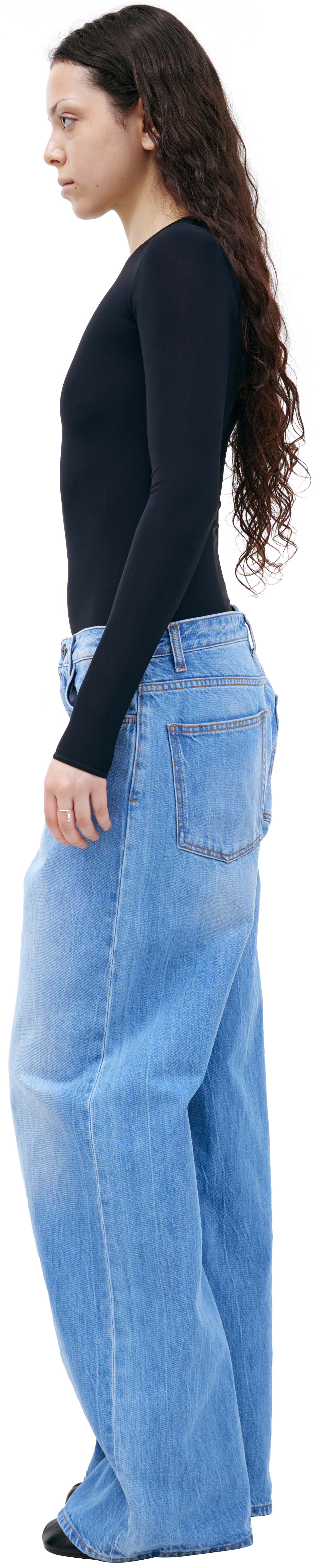 The Row Широкие джинсы из хлопка