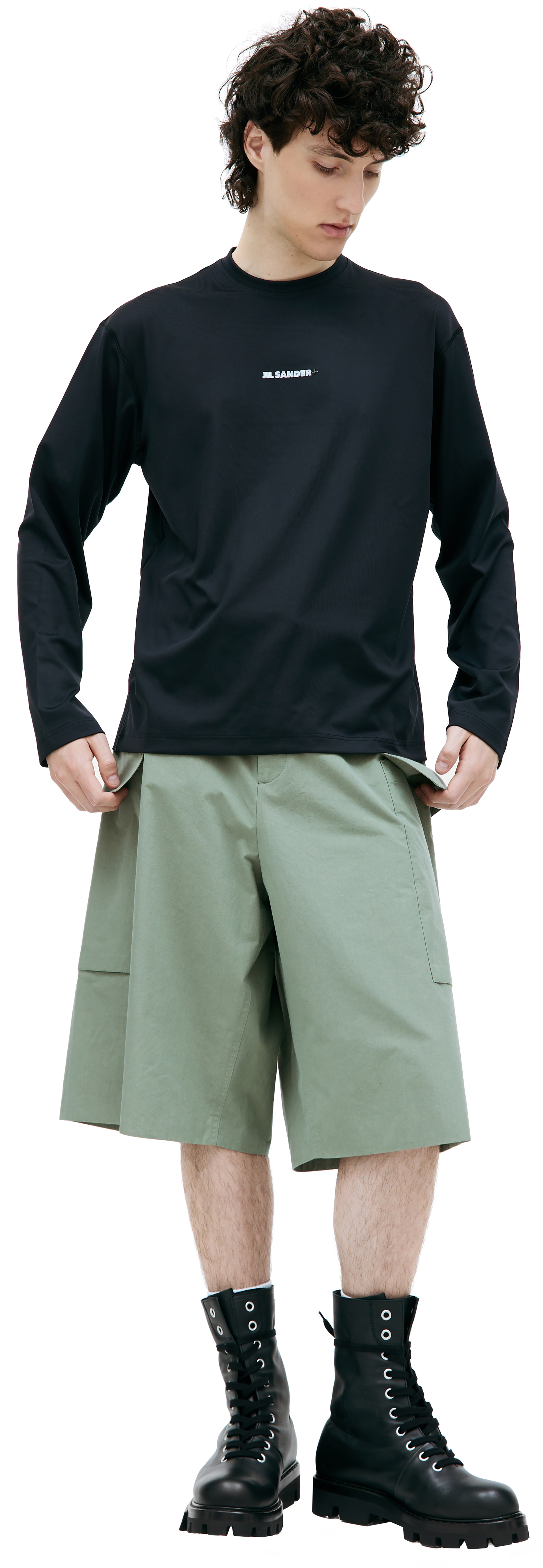 Jil Sander Базовый лонгслив с логотипом
