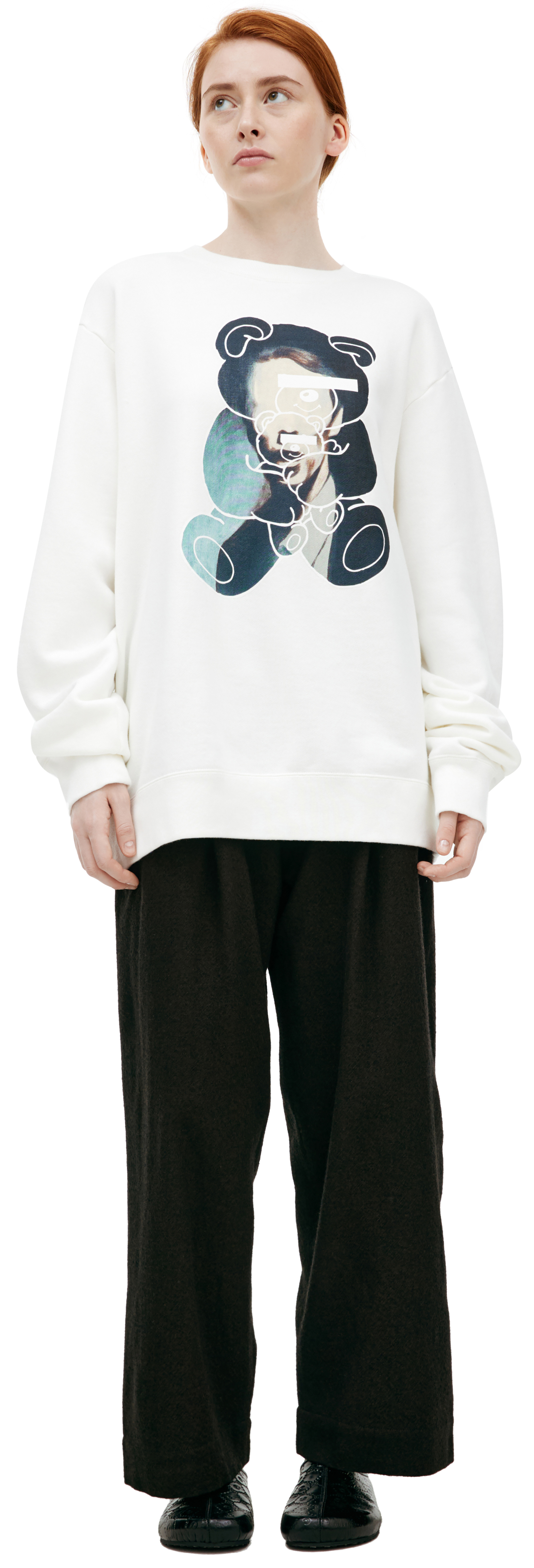 Undercover Белый свитшот с принтом