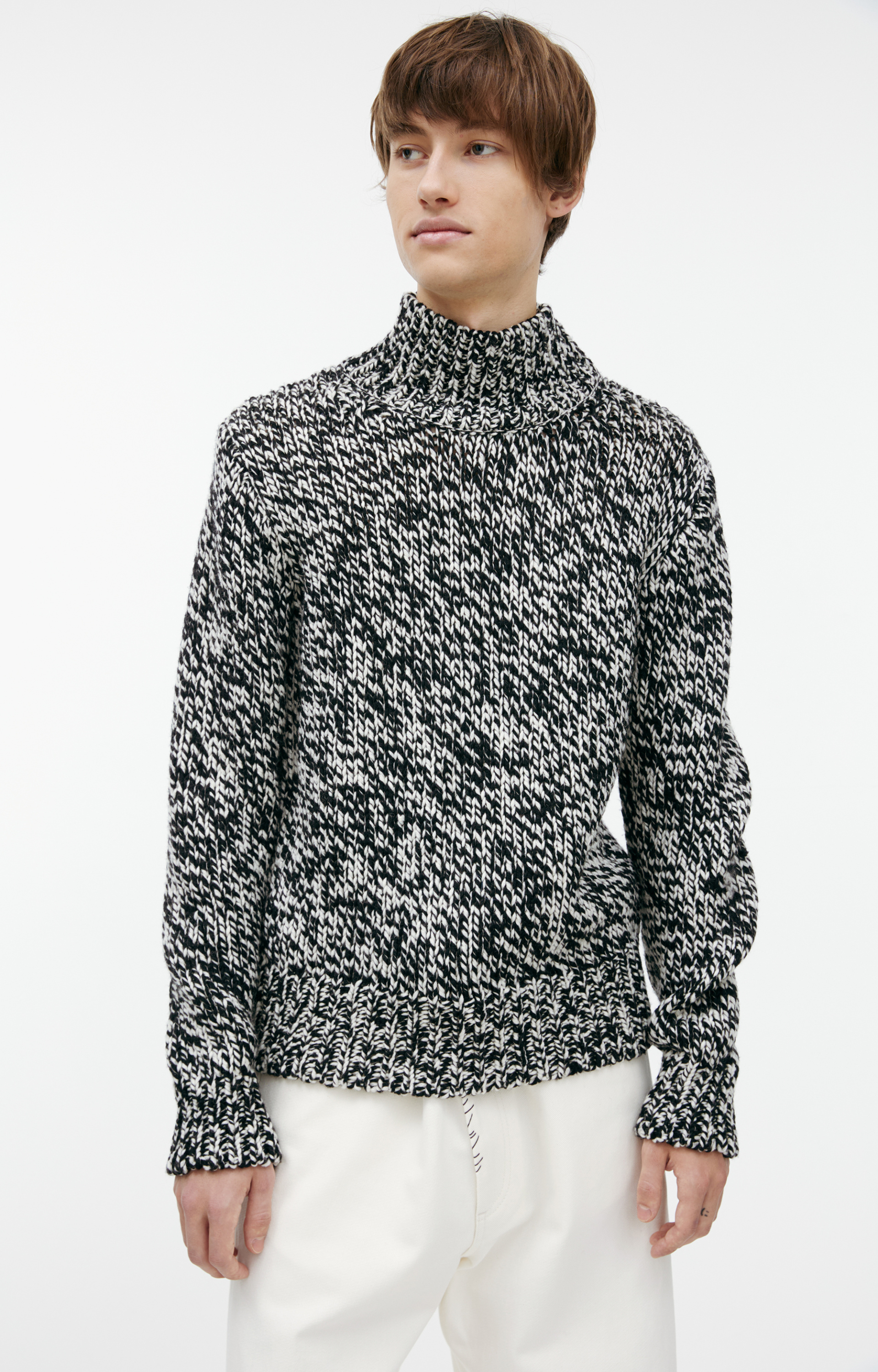 Dries Van Noten Вязаный свитер из шерсти