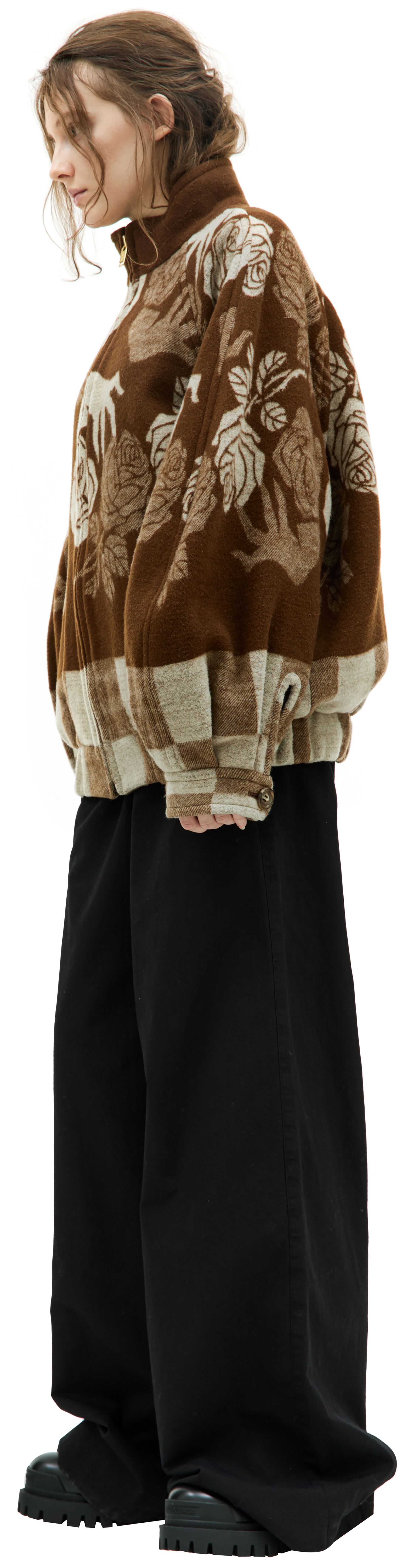 Undercover Бомбер UNDERCOVER x fragment design из шерсти и кашемира