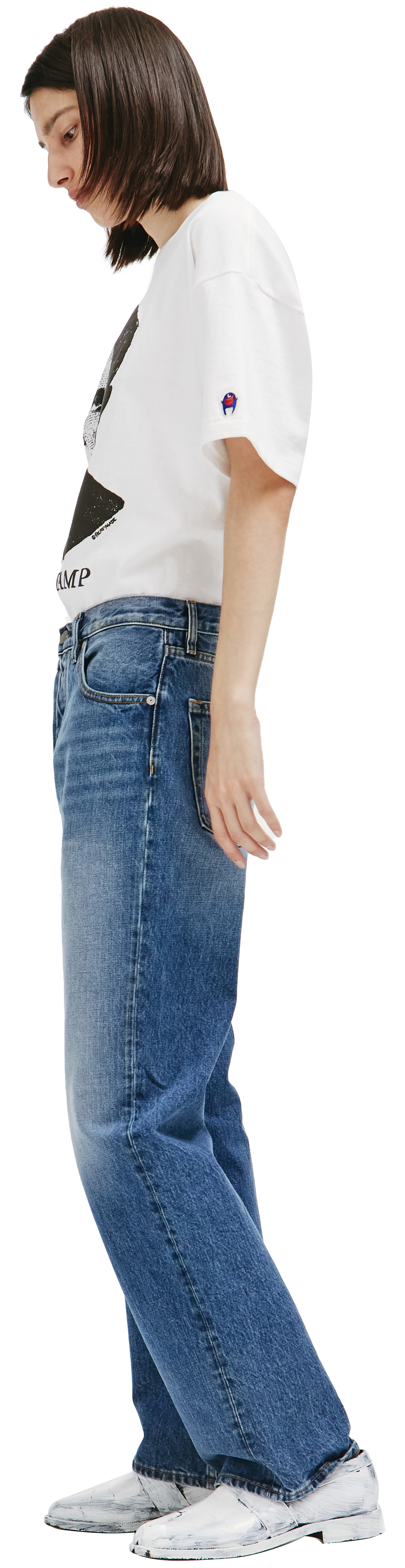 Maison Margiela Прямые джинсы синего цвета